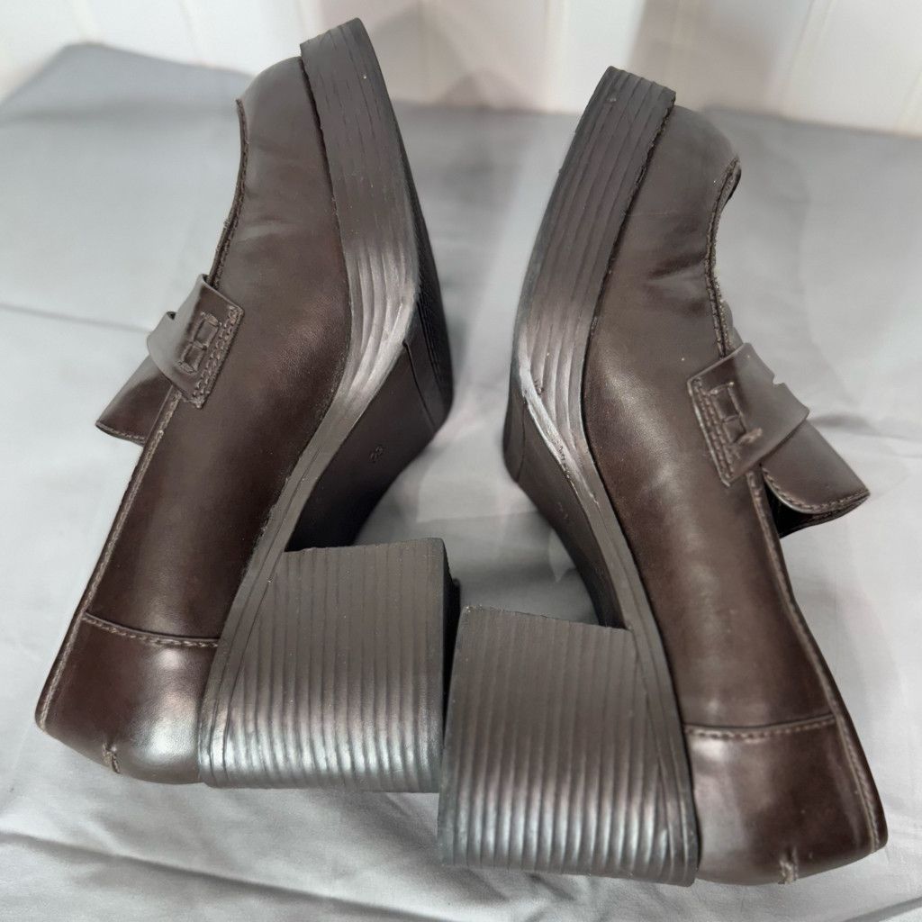 Other Mudd Chunky Y2K VTG Brown Heel Loafer 8.5 Size US 5 / IT 35 - 8 Thumbnail