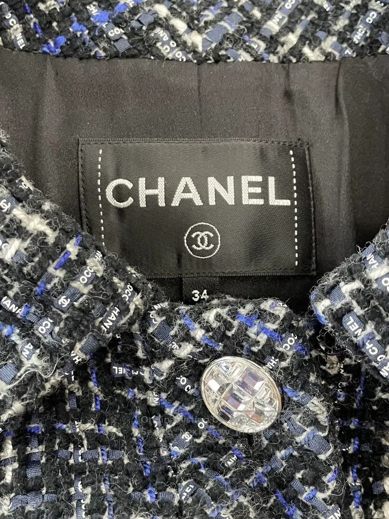 Chanel Chanel High-end handicraft workshop blue and black mixed c Size XXS / US 00 / IT 34 - 5 Thumbnail
