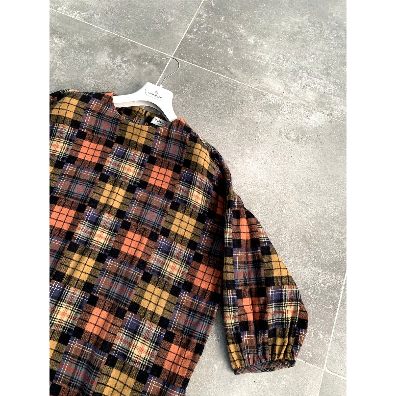 Designer × YMC OVERSIZED Womens YMC Ballon Sleeves Checked Dress Tunic SZ M Size M / US 6-8 / IT 42-44 - 9 Thumbnail
