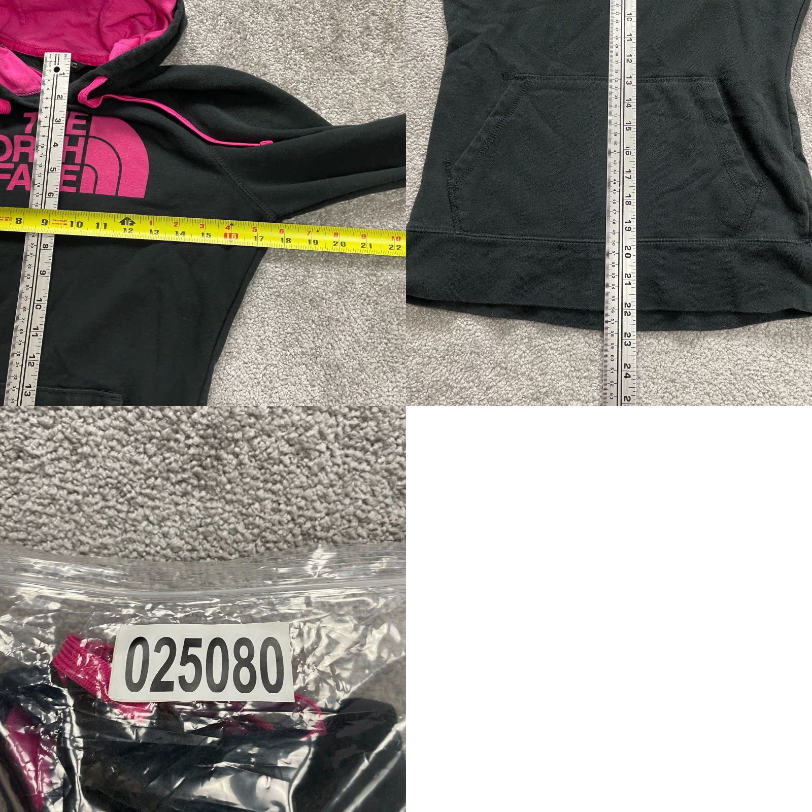The North Face The North Face Hoodie Sweatshirt Womens Small Black Pink Fleece Graphic Pullover Size S / US 4 / IT 40 - 8 Thumbnail