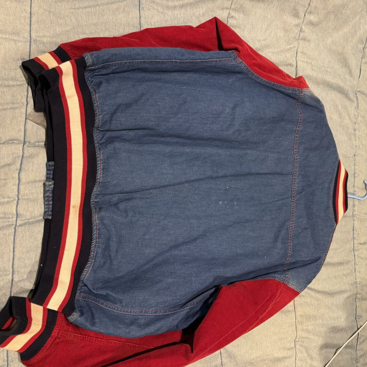Gucci Gucci Band Denim Varsity Jacket Size US L / EU 52-54 / 3 - 3 Thumbnail