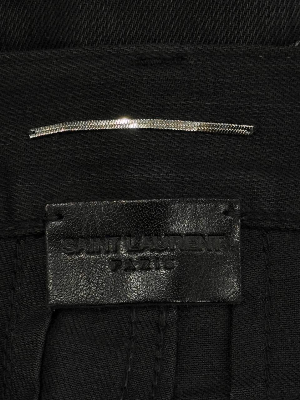 Saint Laurent Paris SS16 Saint Laurent Waxed Slim Denim by Hedi Slimane Size US 31 - 2 Thumbnail