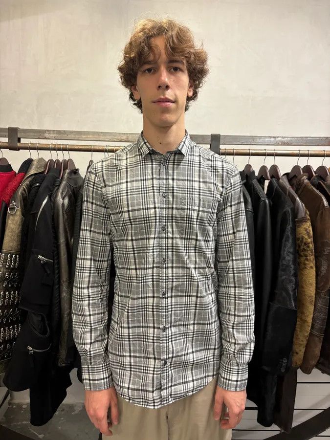 Dolce & Gabbana × Vintage FW2005 Dolce & Gabbana Checkered Grey & White Shirt Size US M / EU 48-50 / 2 - 2 Thumbnail
