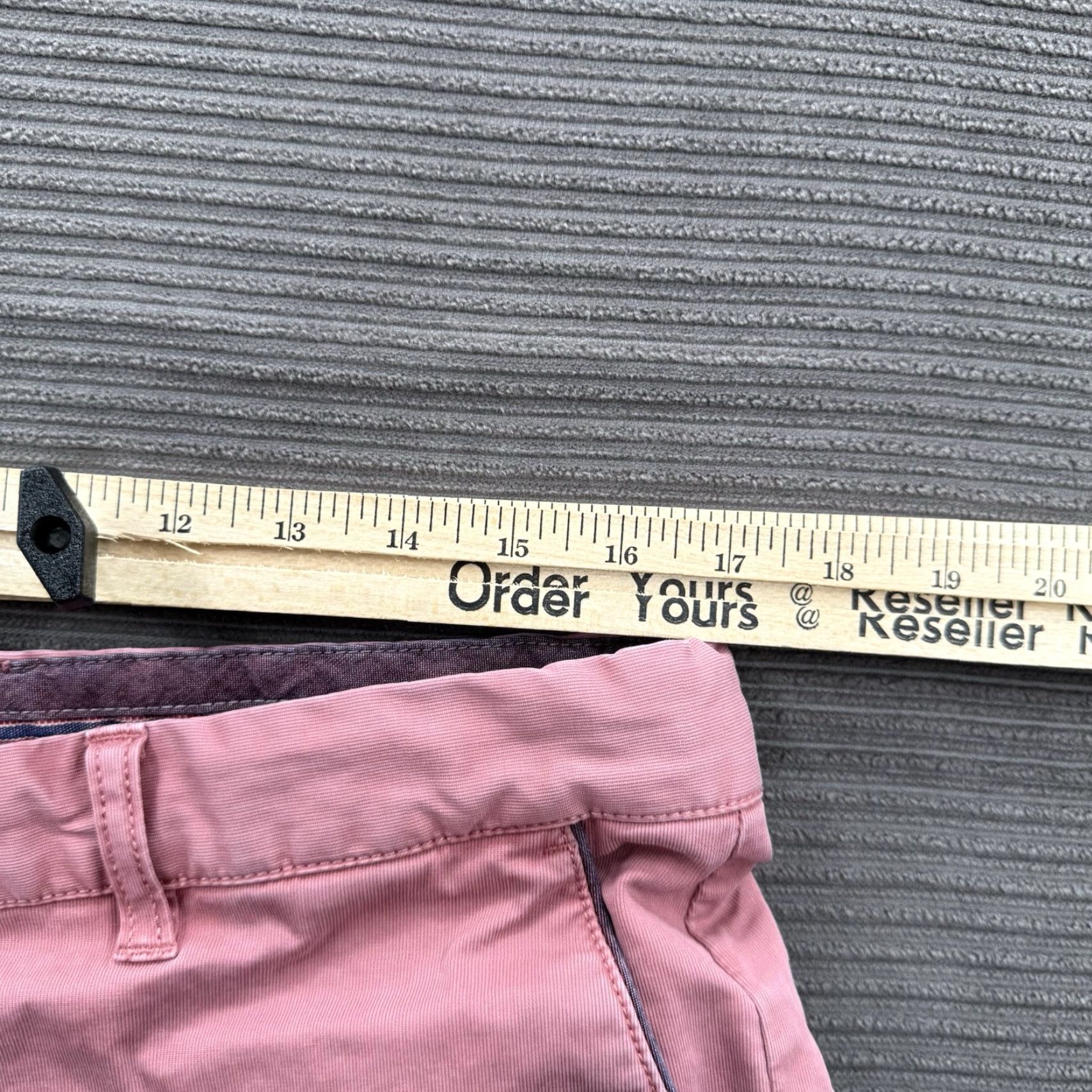 johnnie-O johnnie-O Short Mens 35 Salmon Cotton Chino Golf Preppy 9' Inseam Size US 35 - 5 Thumbnail