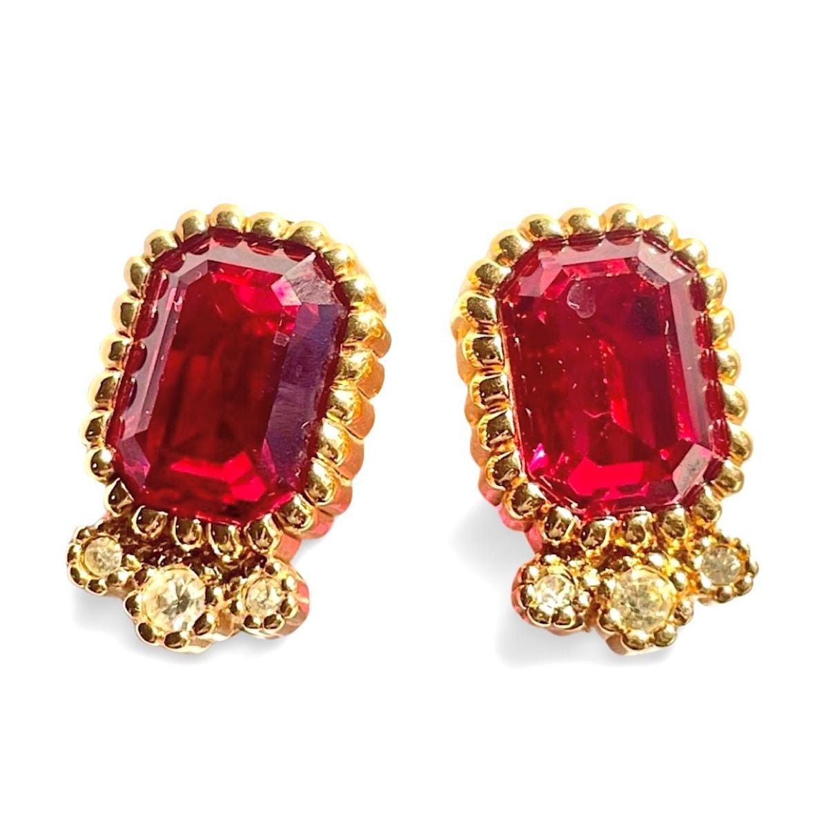 Nina Ricci Vintage Nina Ricci pink gripoix glass earrings Size ONE SIZE - 1 Thumbnail