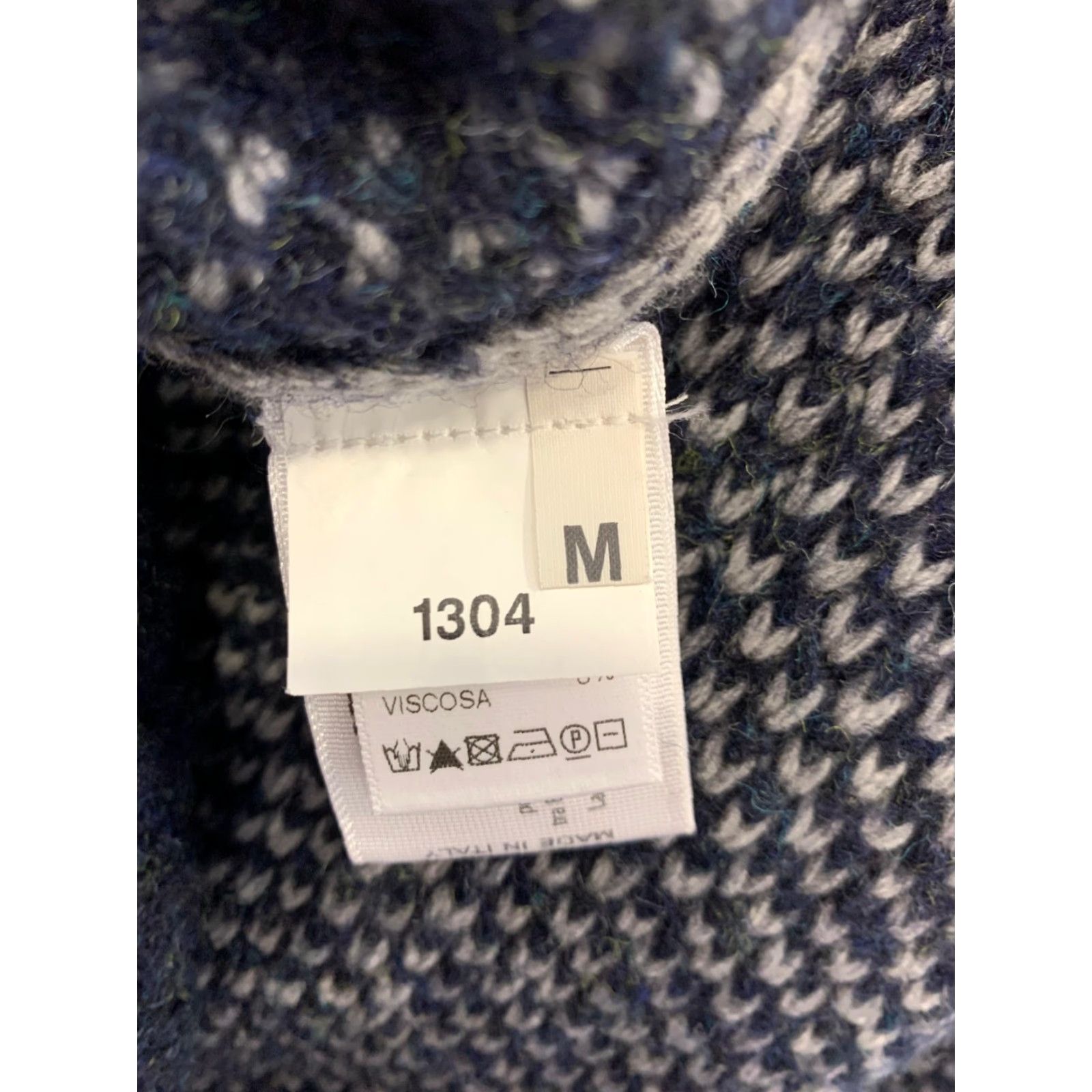 Fred Perry VINTAGE Fred Perry Shawl Collar Knit Sweater Mens M Blue Gray Textured Wool Blend #157 Size US M / EU 48-50 / 2 - 4 Thumbnail