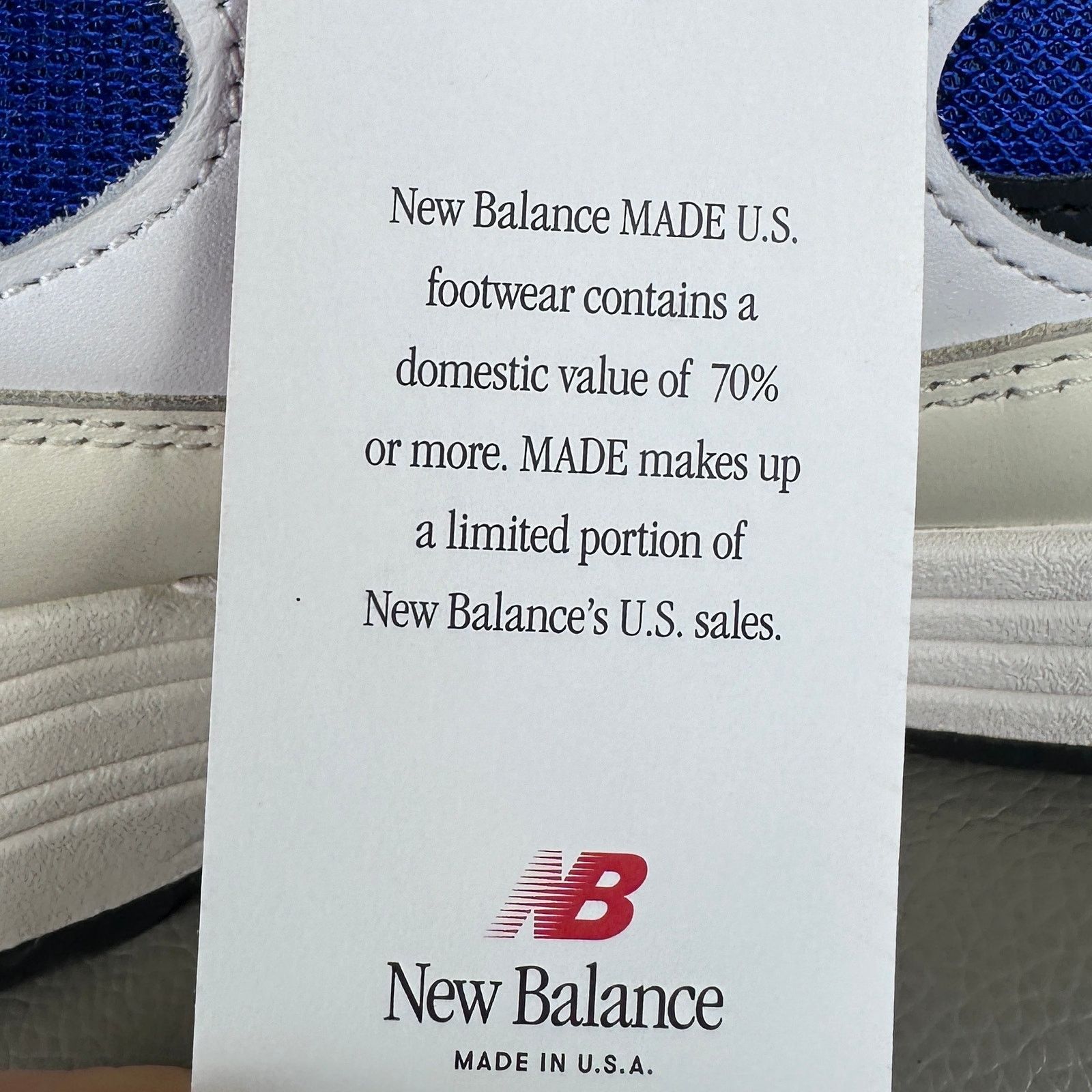 New Balance 992 MiUSA White Royal Purple Fuchsia Size US 11.5 / EU 44-45 - 9 Thumbnail