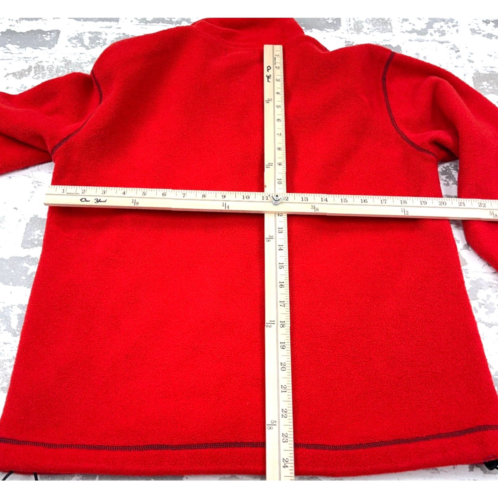 Vintage Vintage Polo Jeans Ralph Lauren Jacket Men Large Red Blue Fleece Zip Full Zip Size US L / EU 52-54 / 3 - 7 Thumbnail