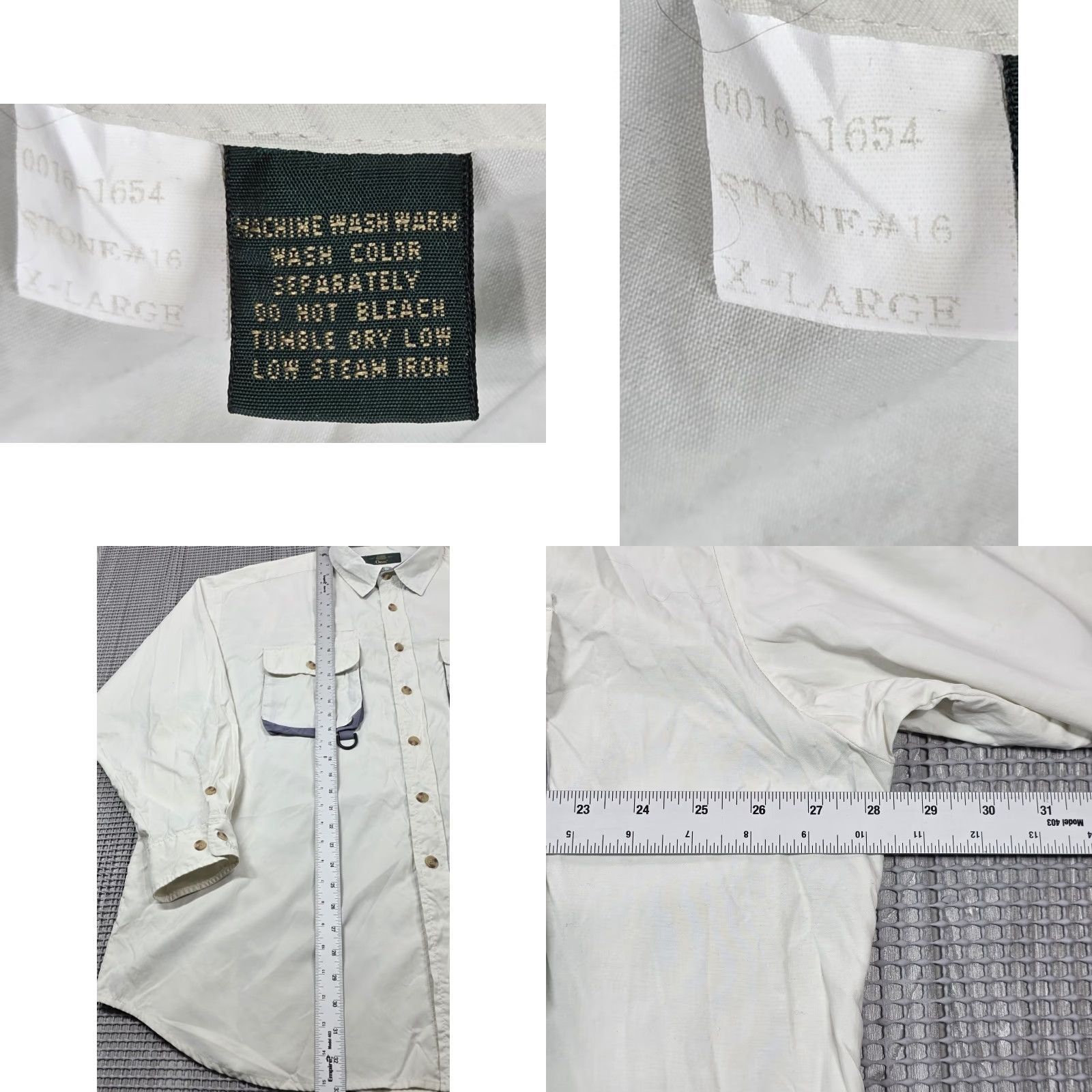 Orvis Orvis Shirt Button-Up Fisherman XL Gray Nylon 90s Vintage Mens Size US XL / EU 56 / 4 - 9 Thumbnail