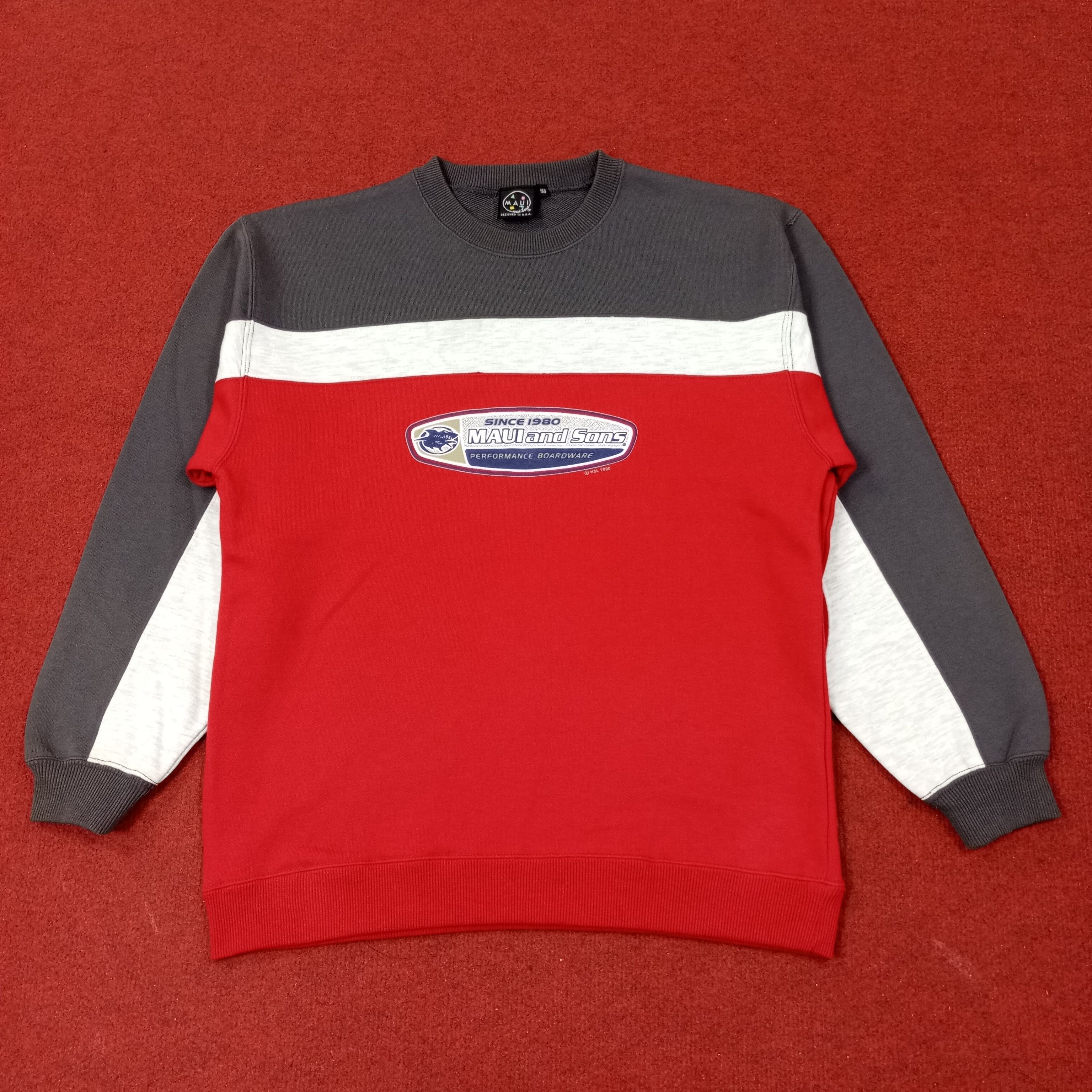Vintage Maui and Sons Surfing Style Sweatshirt c251n26 Size US S / EU 44-46 / 1 - 1 Thumbnail