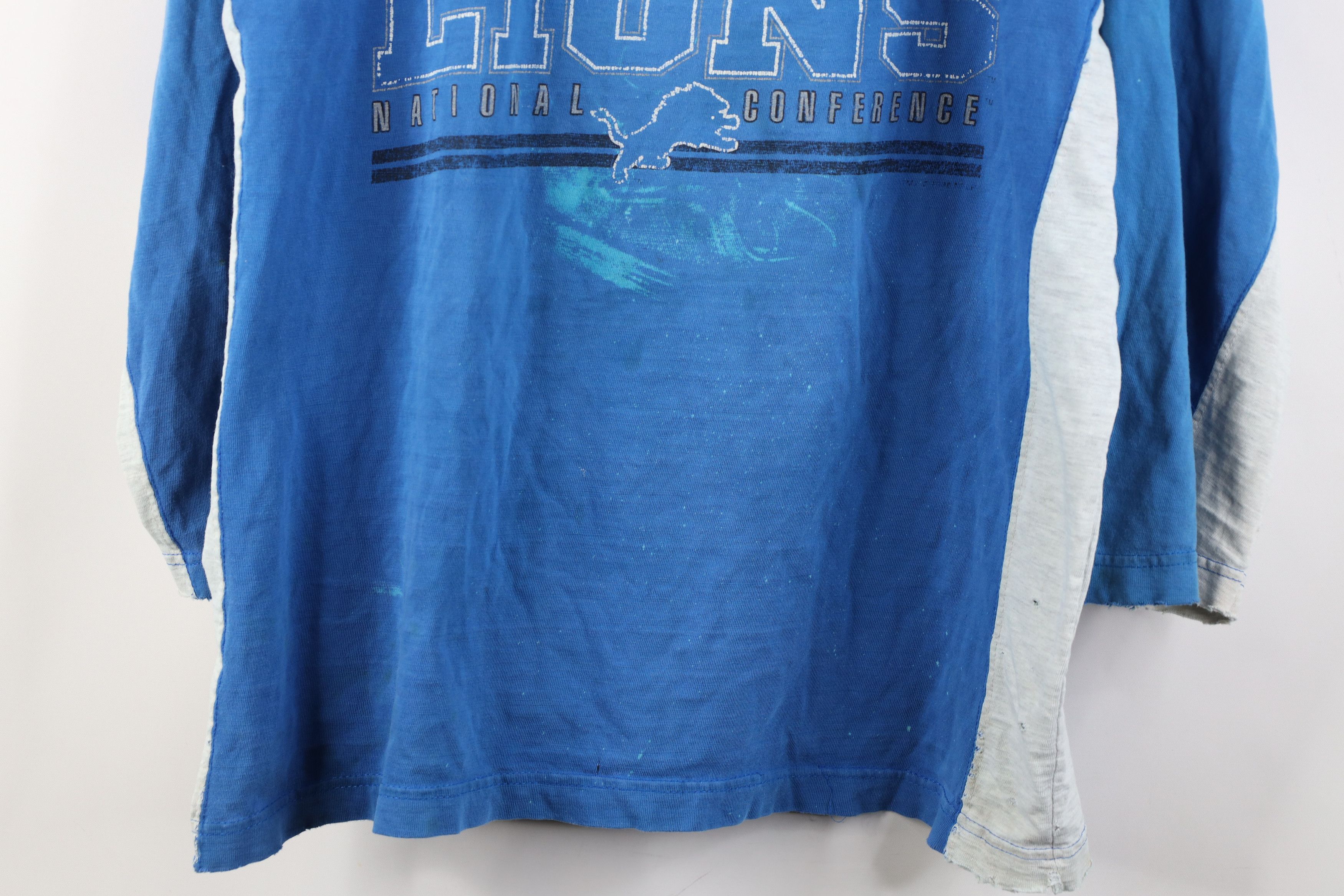Vintage Vintage 90s Detroit Lions Football 3/4 Sleeve Raglan T-Shirt Size US M / EU 48-50 / 2 - 3 Thumbnail