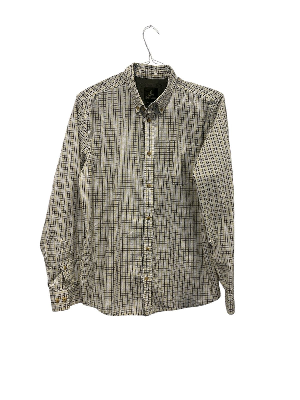 Prana Prana Men’s Long Sleeve Shirt Button Down Organic Cotton Size US L / EU 52-54 / 3 - 1 Thumbnail