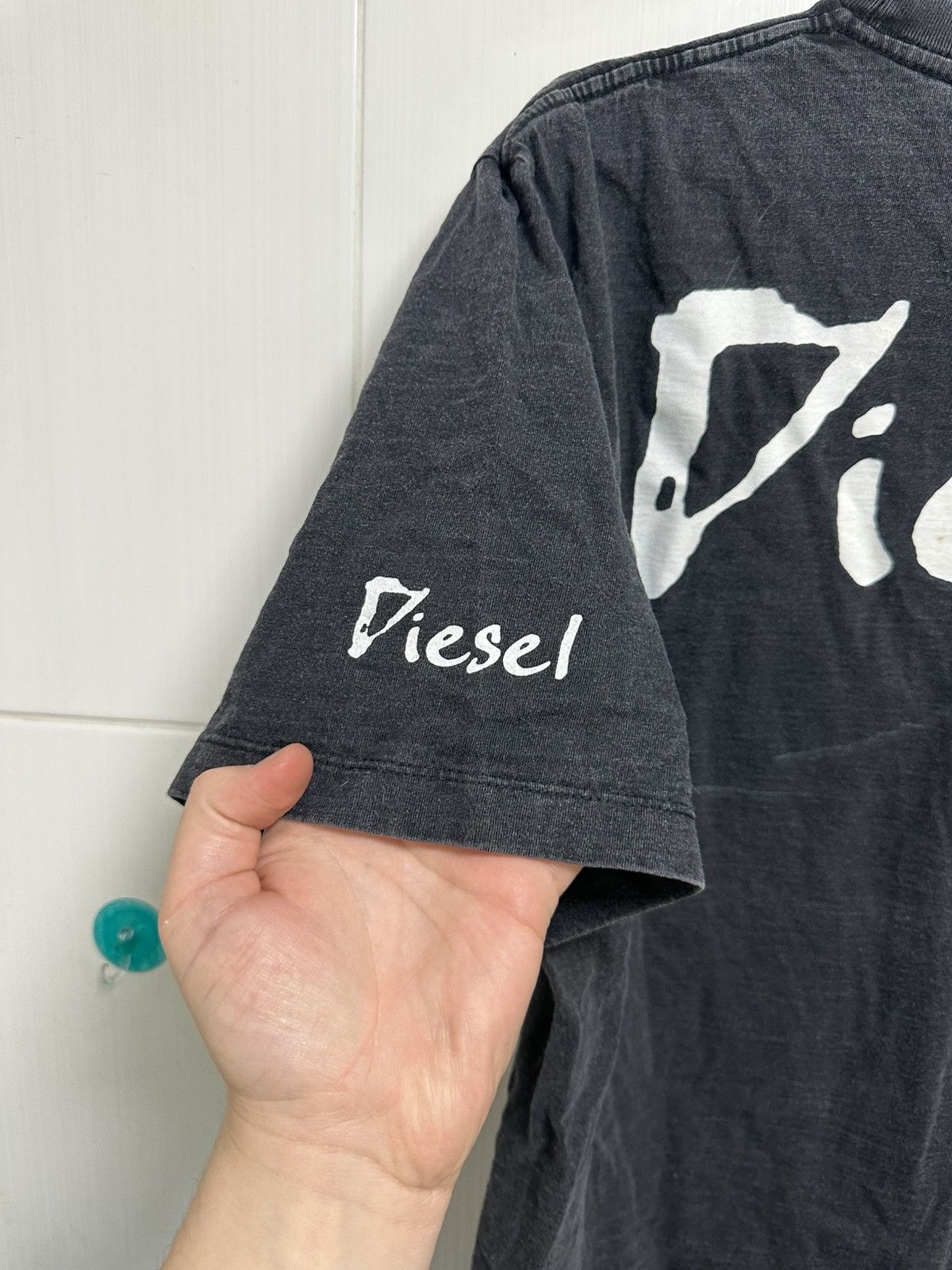 Diesel × Vintage Y2K Diesel Avant Garde Tee Boxy Fit Streetwear Logo Rare Size US XL / EU 56 / 4 - 5 Thumbnail