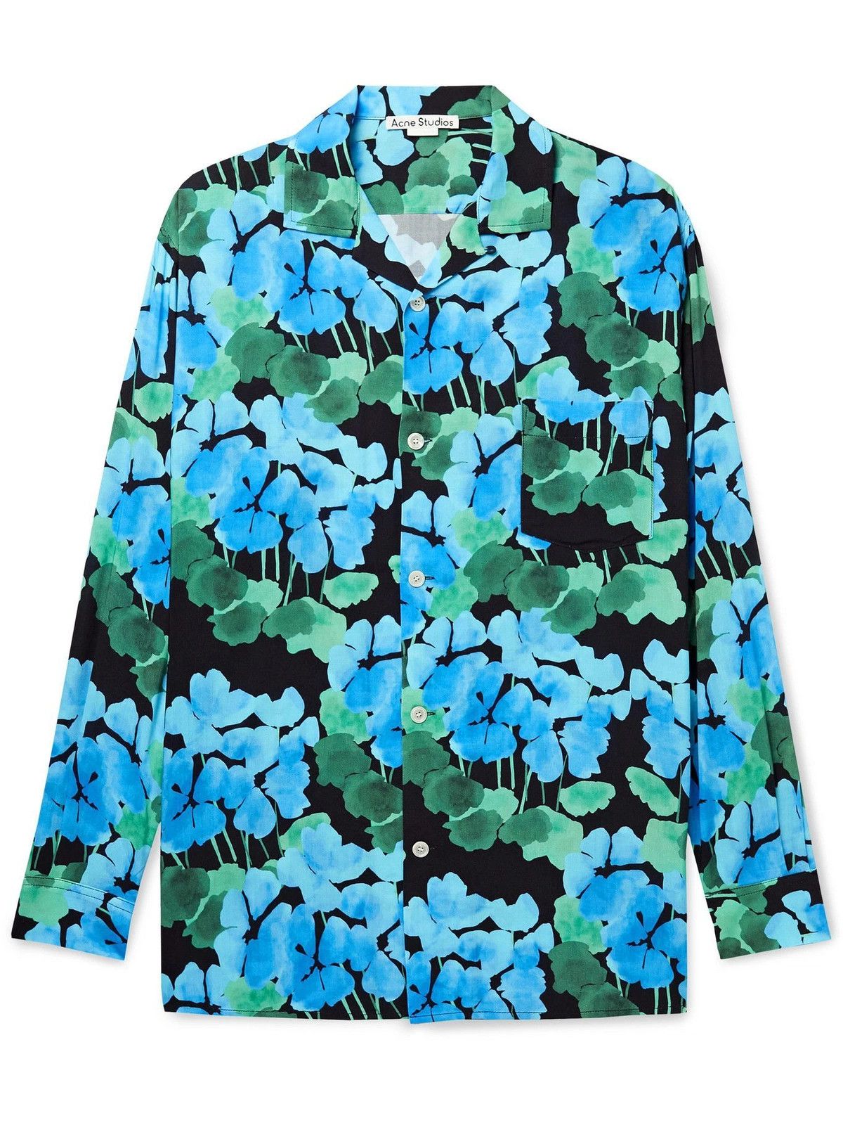 Acne Studios o1tko10825 Floral Oversized Shirt in Multicolor Size US L / EU 52-54 / 3 - 1 Thumbnail