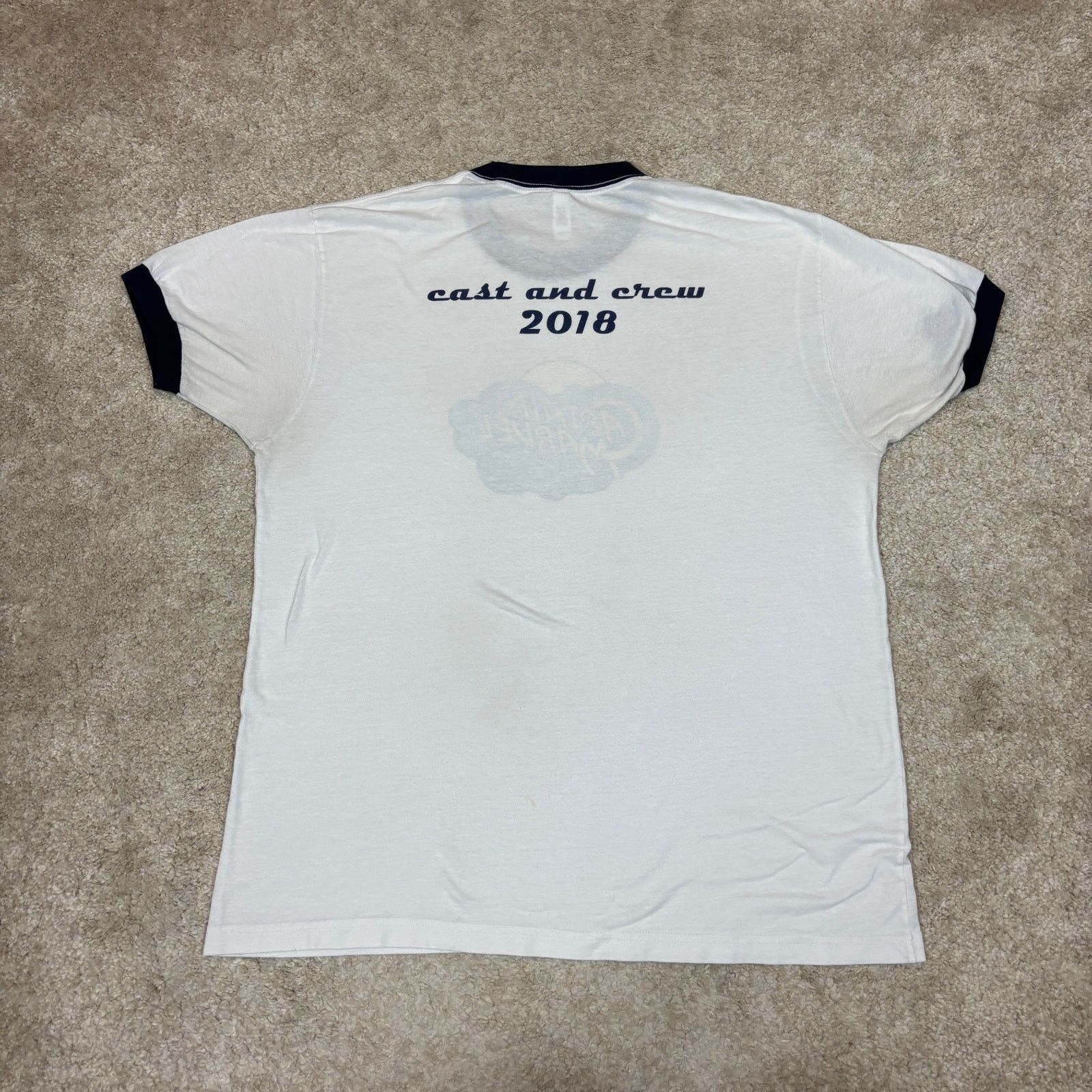 American Apparel × Disney × Marvel Comics Captain Marvel Cast and Crew 18 Ringer Shirt XL Brie Larson Size US XL / EU 56 / 4 - 3 Thumbnail