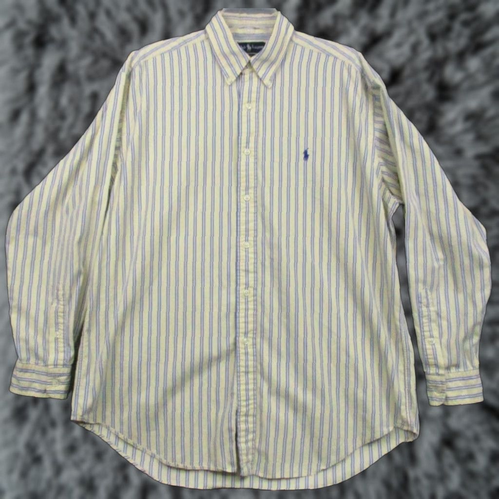 Ralph Lauren Ralph Lauren Blake Shirt Men Large Cotton Blue Long Sleeve Pony Logo Shirt Mens Large Cotton Blue Long Sleeve Button-Up Size US L / EU 52-54 / 3 - 1 Thumbnail