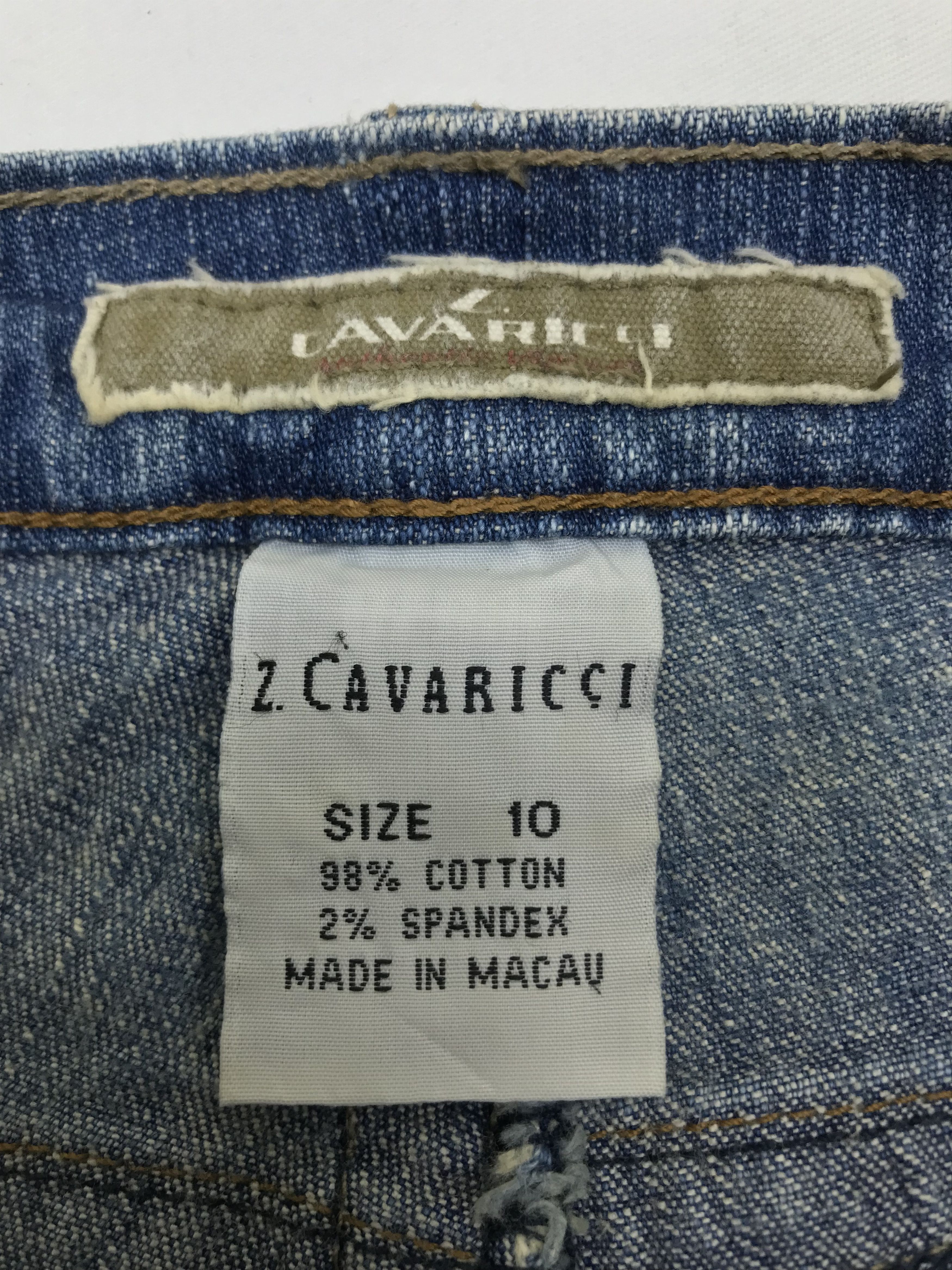 Japanese Brand Vintage Designer Z Cavaricci Art Studded Flare Jeans Size US 32 / EU 48 - 12 Thumbnail