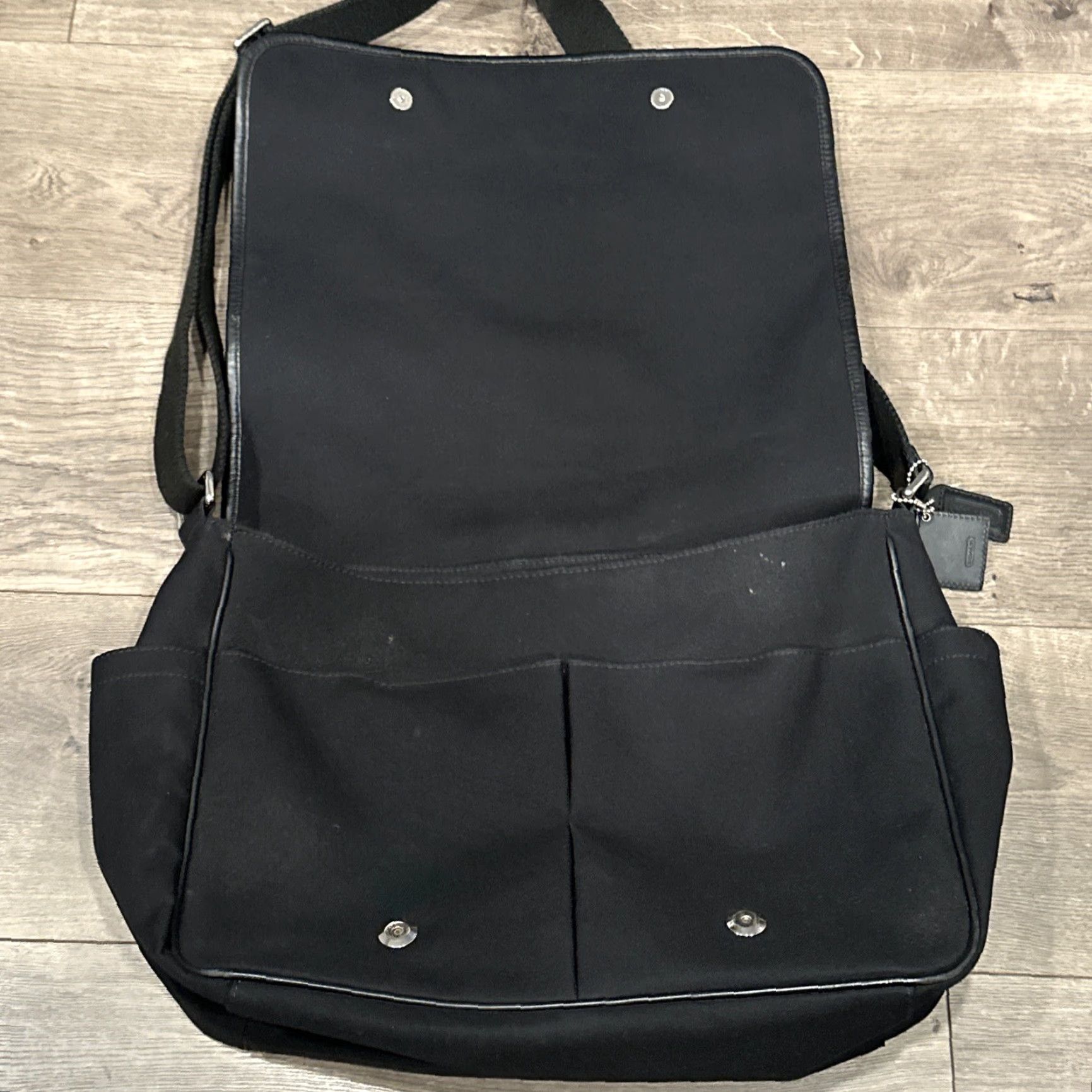 Coach COACH Transatlantic Messenger Bag 6437 Black Leather Neoprene Men Size ONE SIZE - 6 Thumbnail
