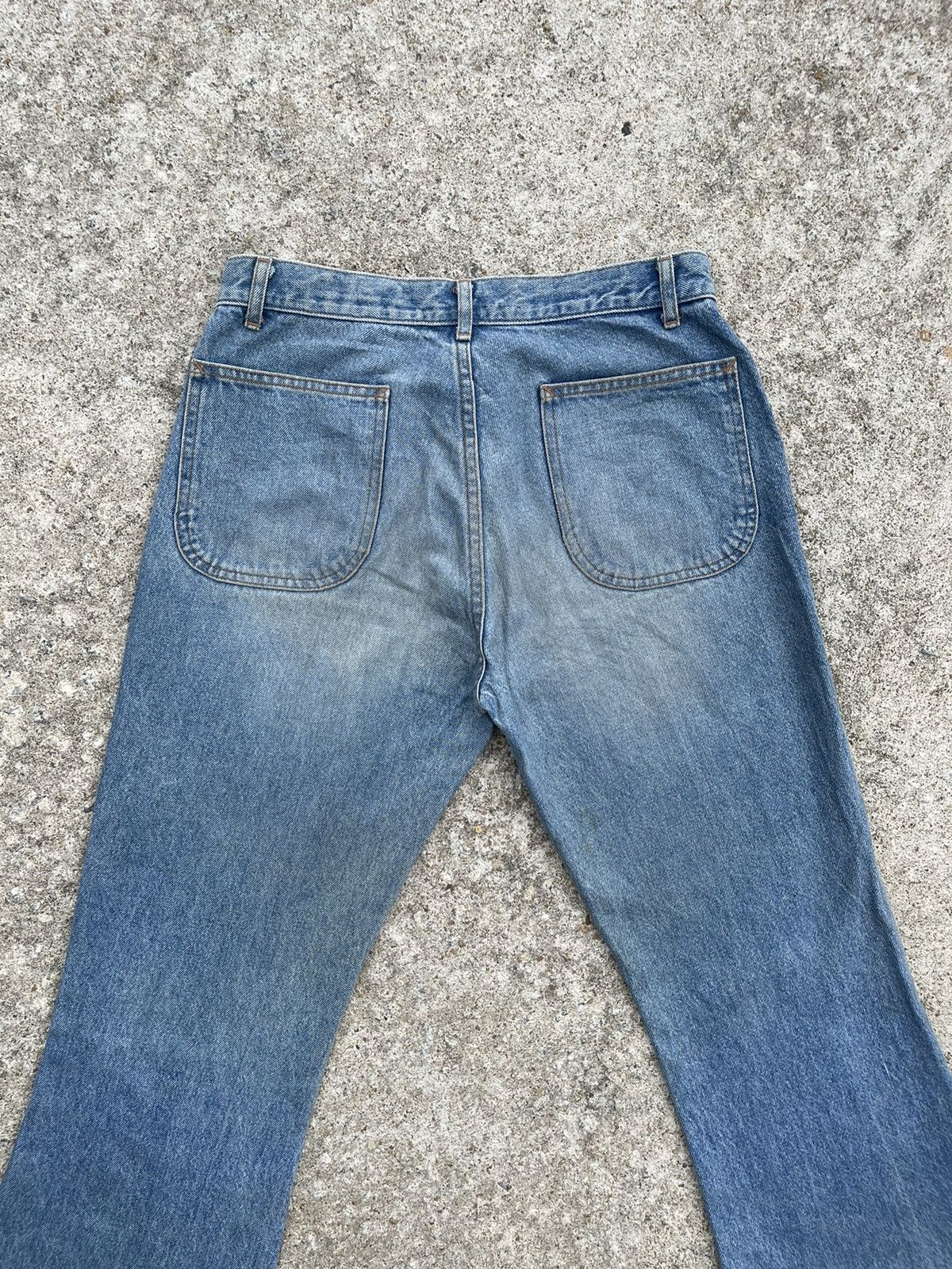Japanese Brand 🔥 Mocking Bird Japan Bot-Cut Rusty Distressed Denim W29🔥 Size 29" - 15 Thumbnail