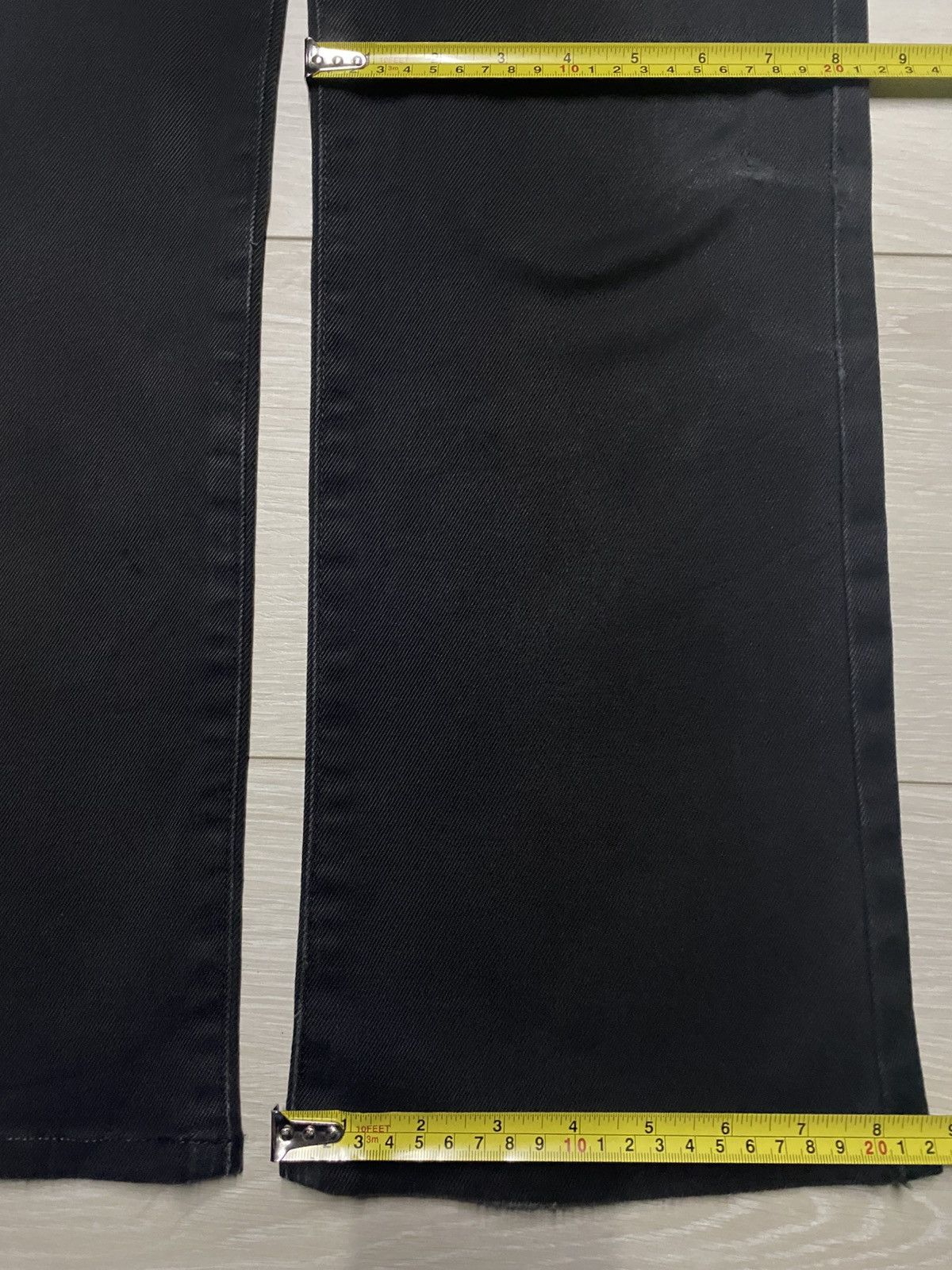 Japanese Brand Vintage Edwin 503 Black Denim Distressed Loose Jeans Size US 32 / EU 48 - 16 Thumbnail
