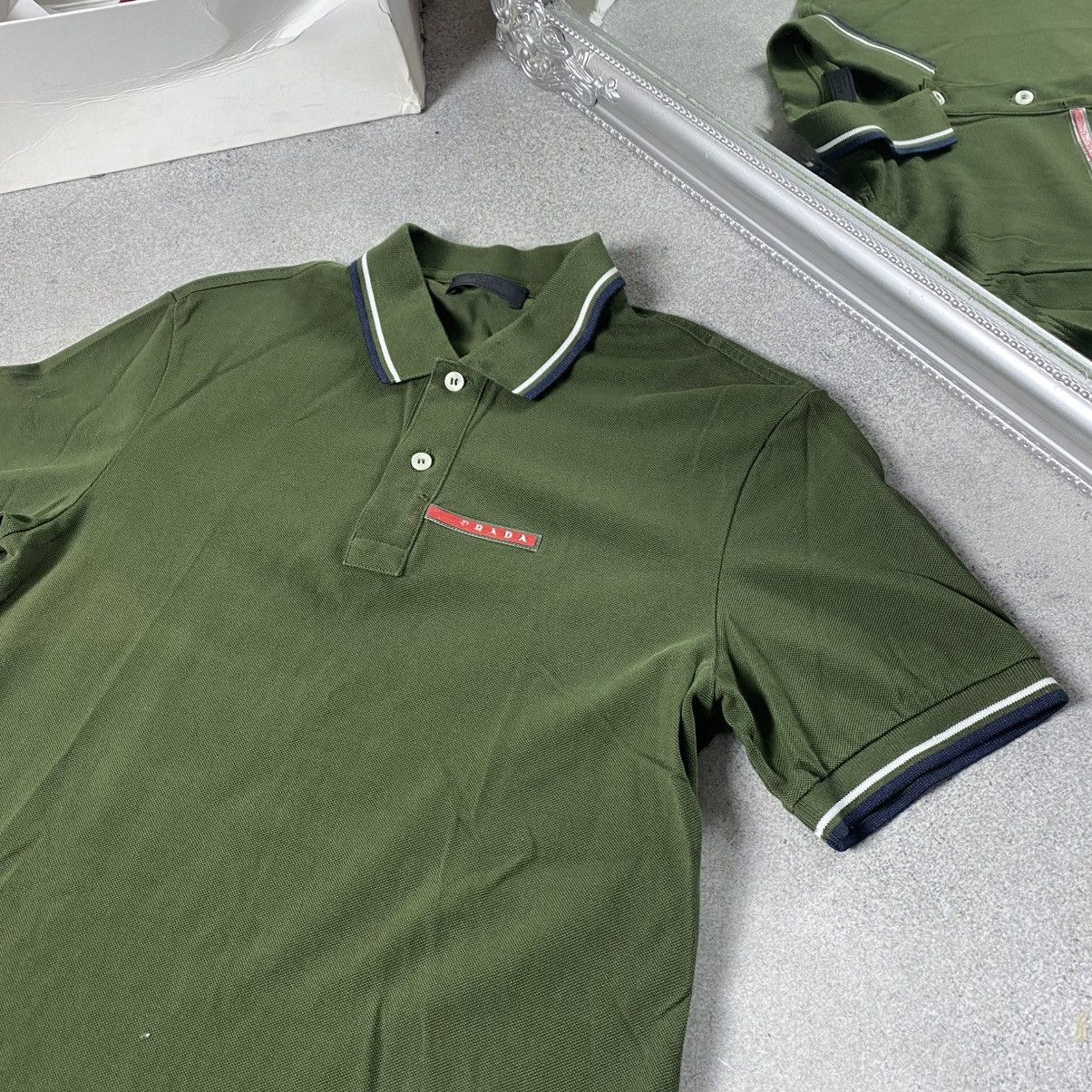 Prada T-shirt green polo red tab Size M