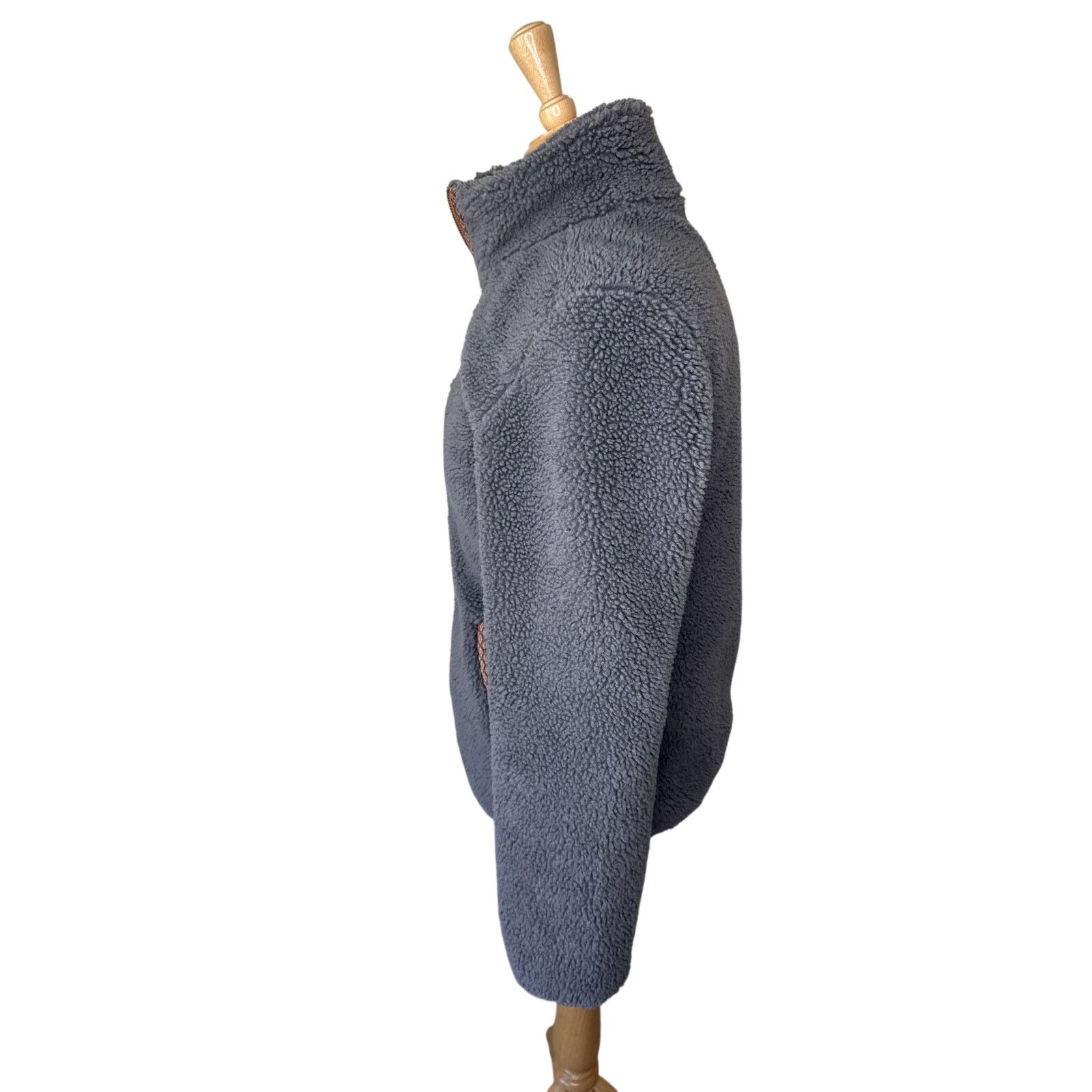 Faherty FAHERTY Ashbury Sherpa Jacket Gargoyle Gray Size Small Size S / US 4 / IT 40 - 4 Thumbnail