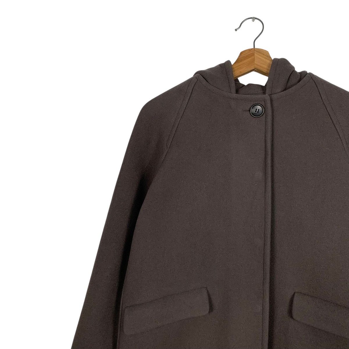 SHIPS Japanese Brand Ships Hooded Wool Coat Size M / US 6-8 / IT 42-44 - 6 Thumbnail