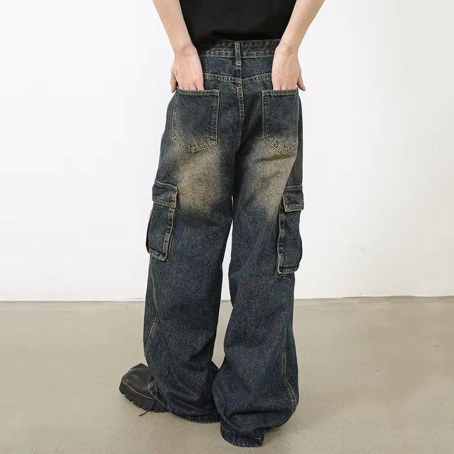 Other Washed Retro Rusty Fade Light Cargo Pants Jeans y2k Size US 32 / EU 48 - 4 Thumbnail