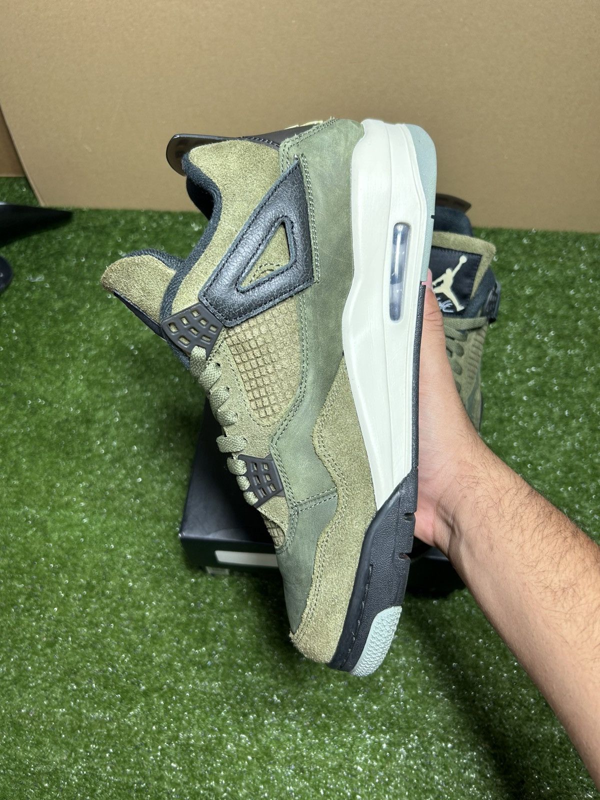 Jordan Brand Jordan 4 Olive green Size US 10 / EU 43 - 7 Thumbnail