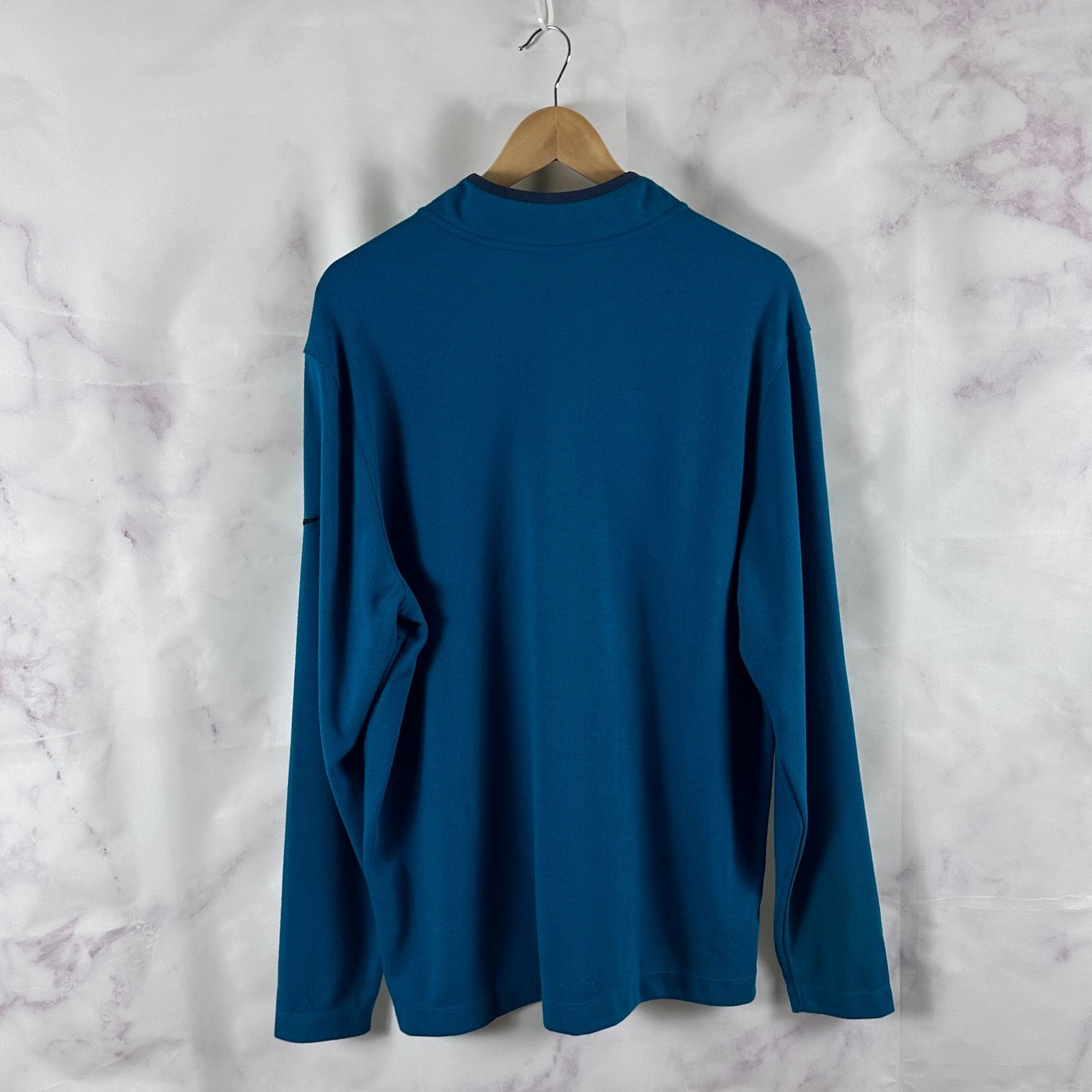 Nike Dri-Fit Blue Quarter-Zip Pullover Jacket Size US XL / EU 56 / 4 - 5 Thumbnail