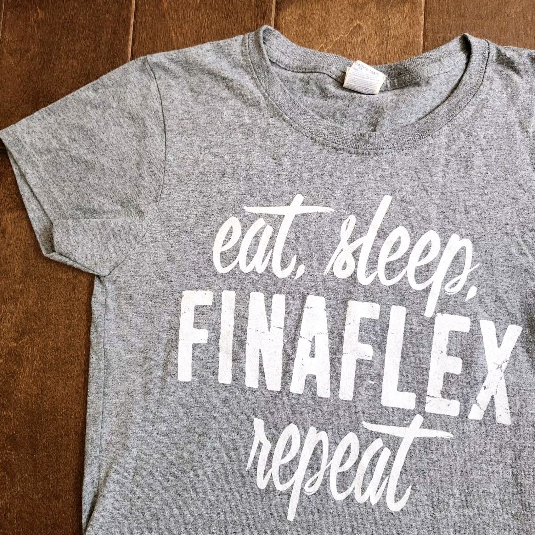 Vintage Repeat Shirt Womens S Gray Finaflex Women Eat Sleep Sexy Flex Top Size Size S / US 4 / IT 40 - 4 Thumbnail