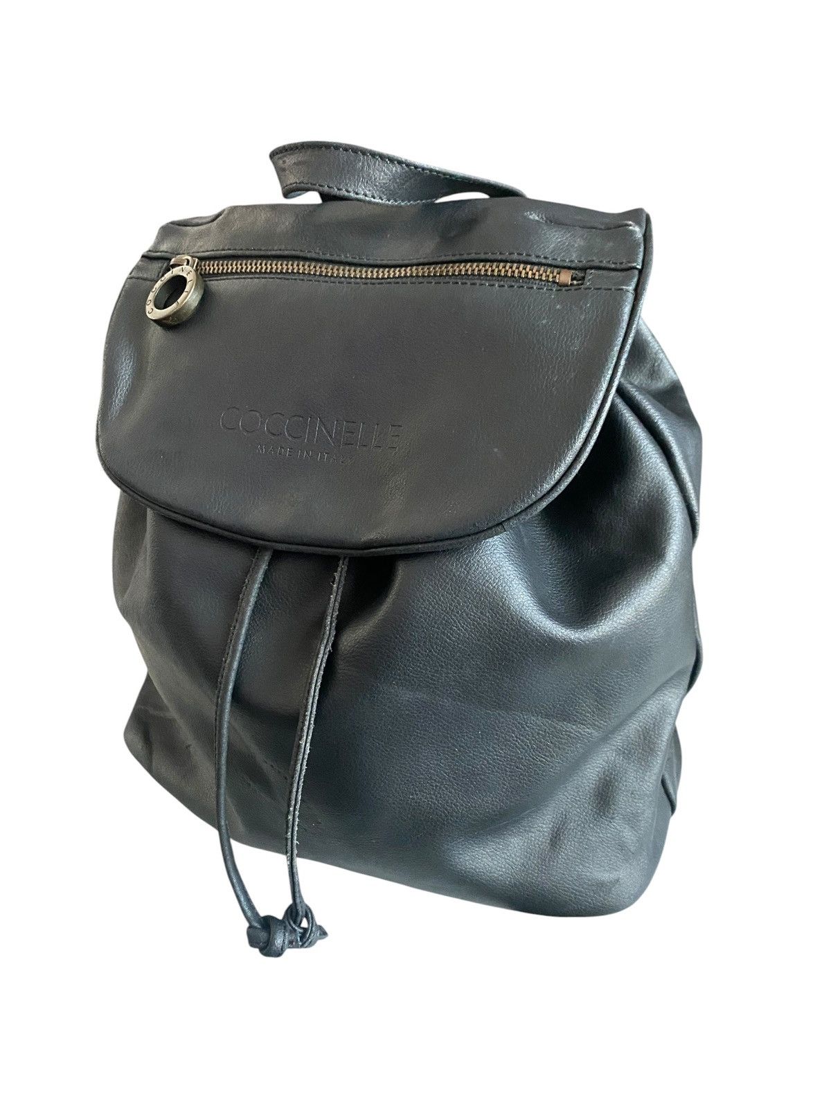 Brunello Cucinelli Archive Italian Designer Leather Backpack COCCINELLE Rare Size ONE SIZE - 3 Thumbnail