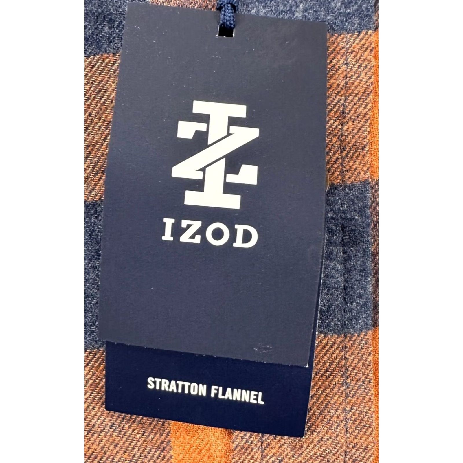 Izod VINTAGE Izod Flannel Shirt Mens Small Orange Blue Check Stratton Button Down Adult NEW Size US S / EU 44-46 / 1 - 2 Thumbnail