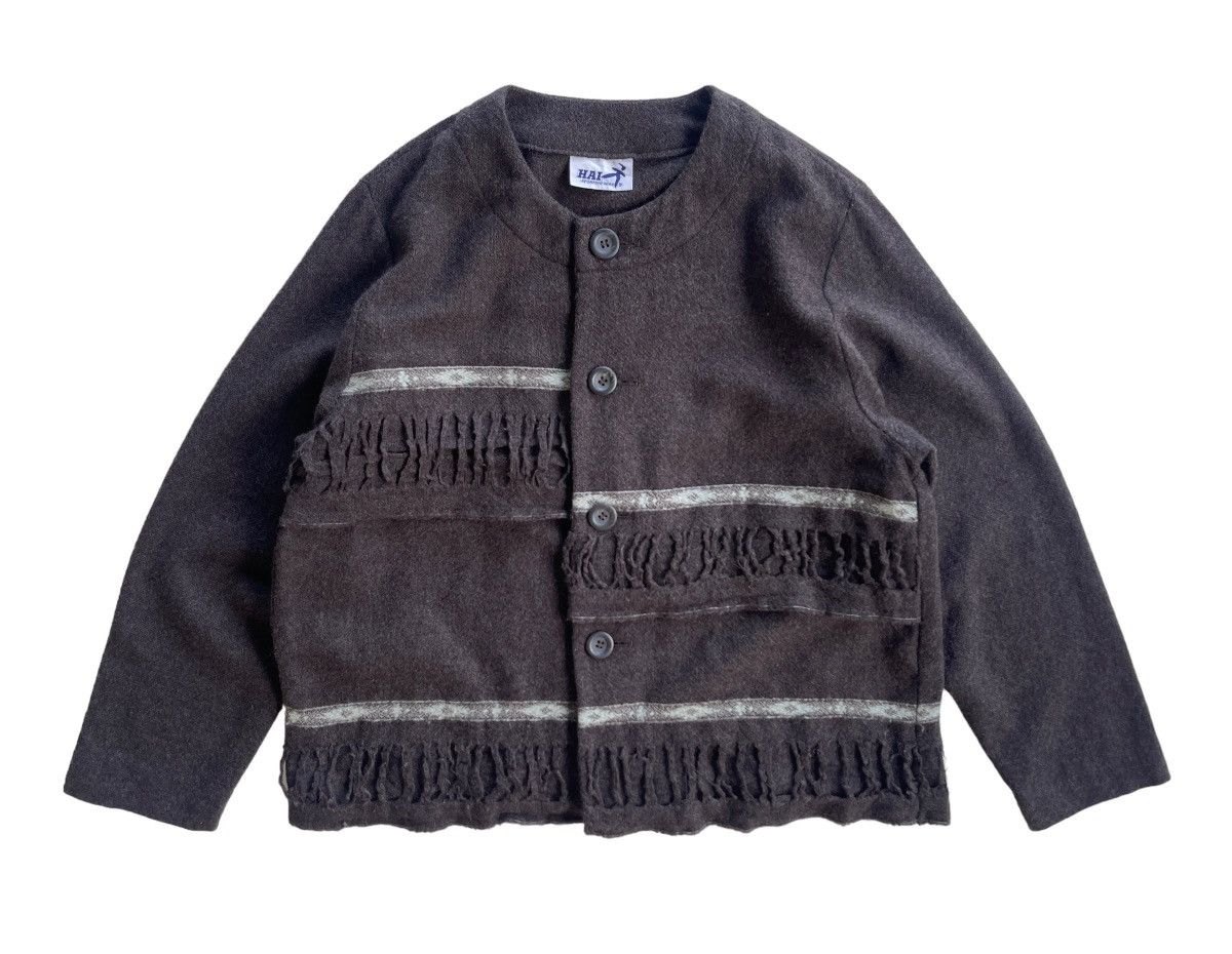 Hai Sporting Gear AvantGarde Fringed Distressed Wool Jacket Size US M / EU 48-50 / 2 - 2 Thumbnail