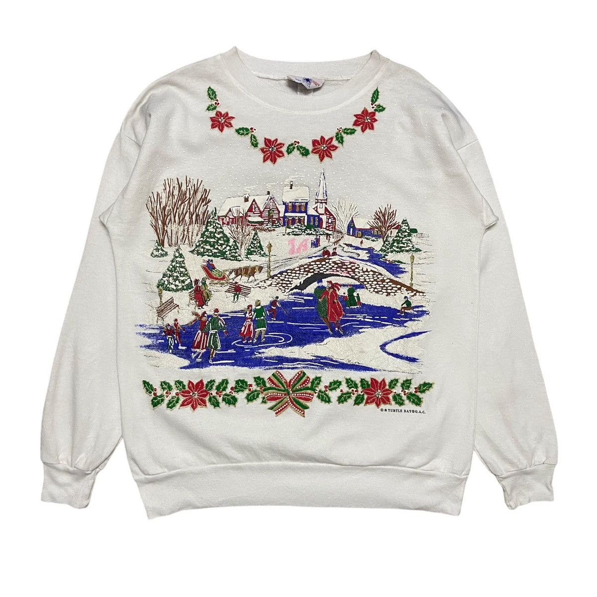 Vintage Vintage 90s Turtle Bag Ugly Christmas Sweatshirt s Size US L / EU 52-54 / 3 - 1 Thumbnail