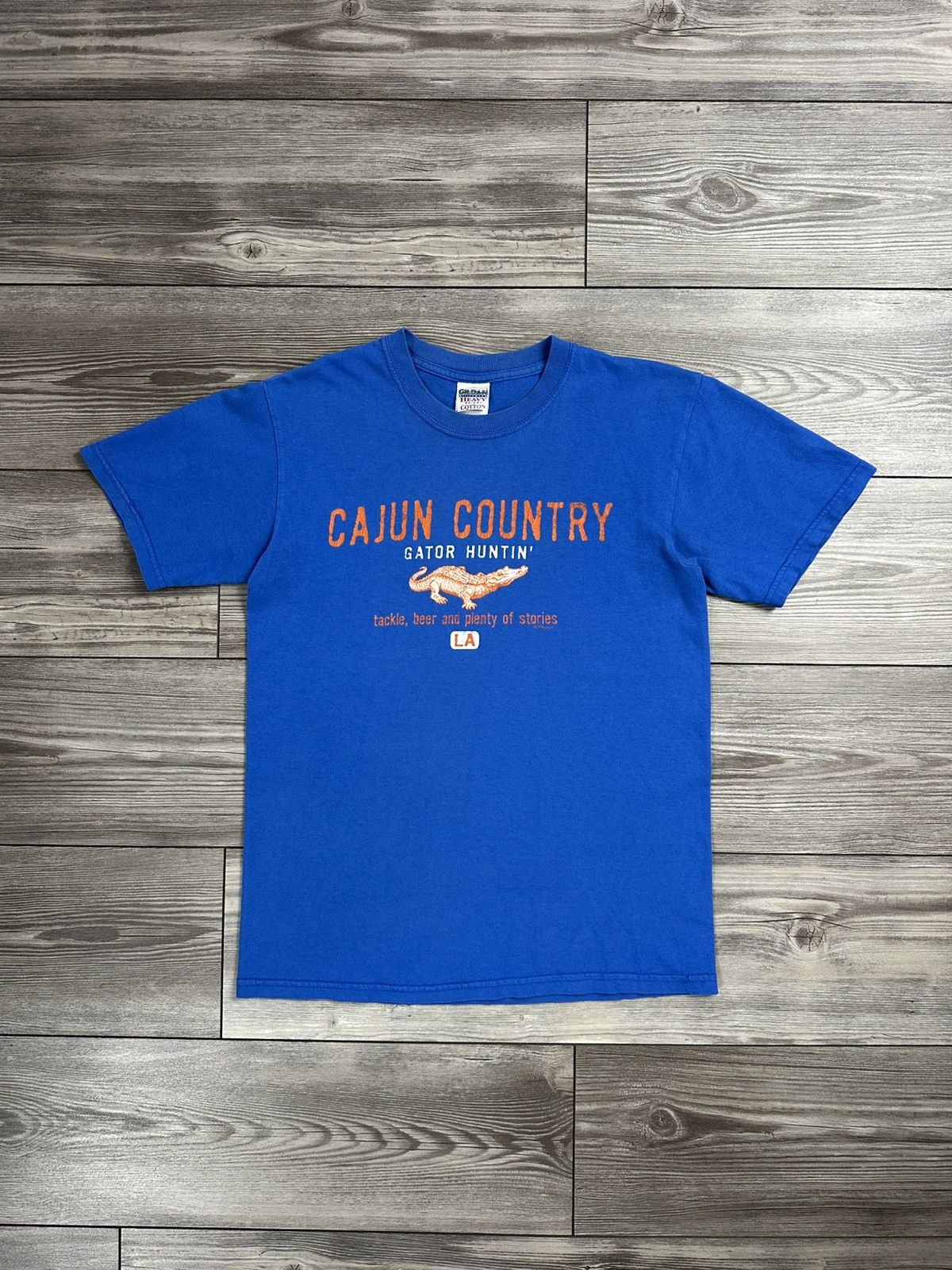 Gildan × Vintage Y2K Cajun Country Gator Huntin’ T Shirt Size US S / EU 44-46 / 1 - 1 Thumbnail