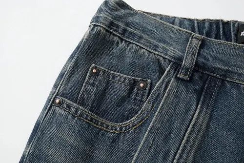 Japanese Brand × Jean Curve Striped Vintage Baggy Jeans Size US 32 / EU 48 - 4 Thumbnail