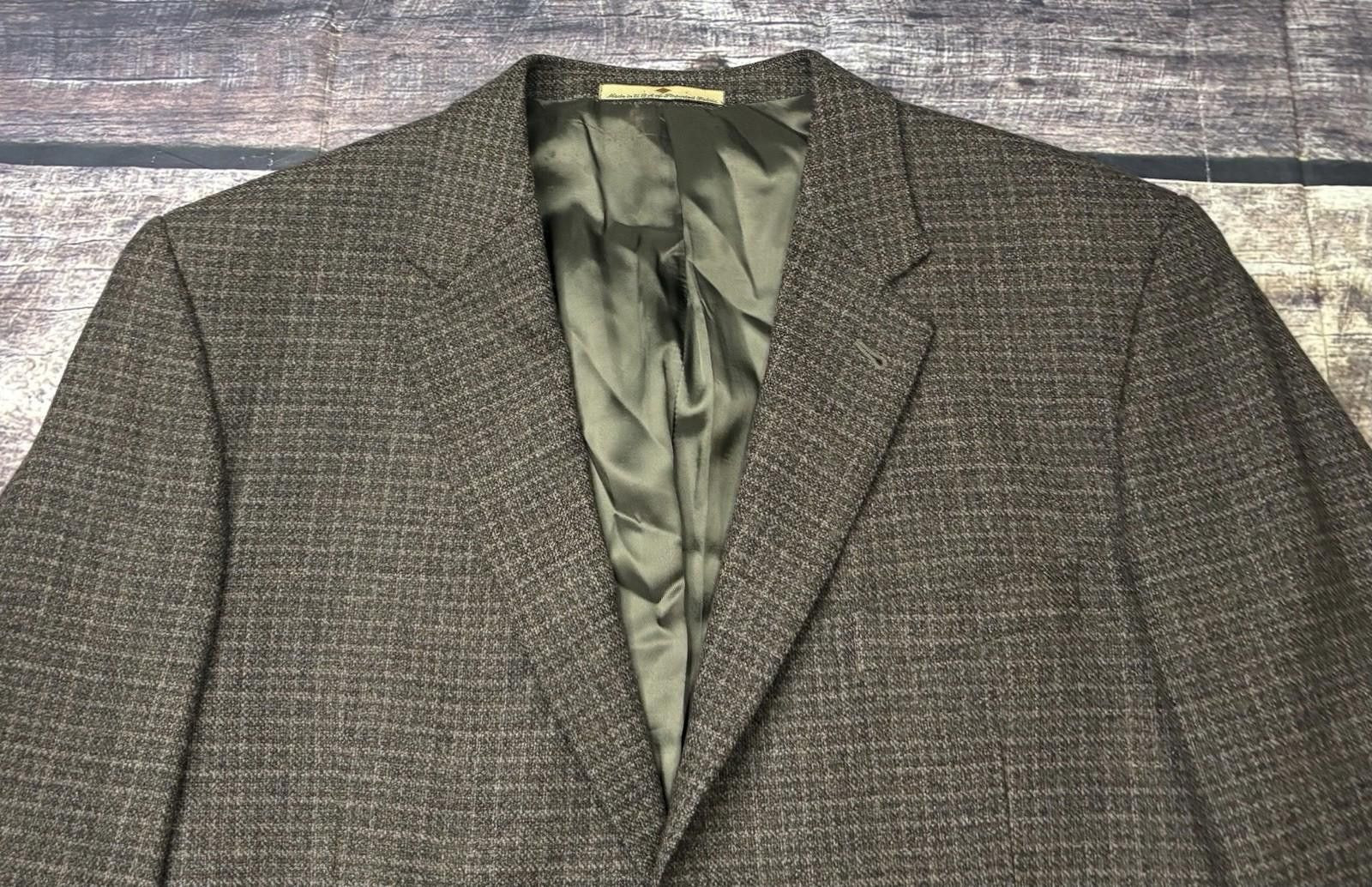 Bloomingdale's Joseph Abboud for Bloomingdales Blazer Jacket Mens 44R Wool Size 44R - 4 Thumbnail