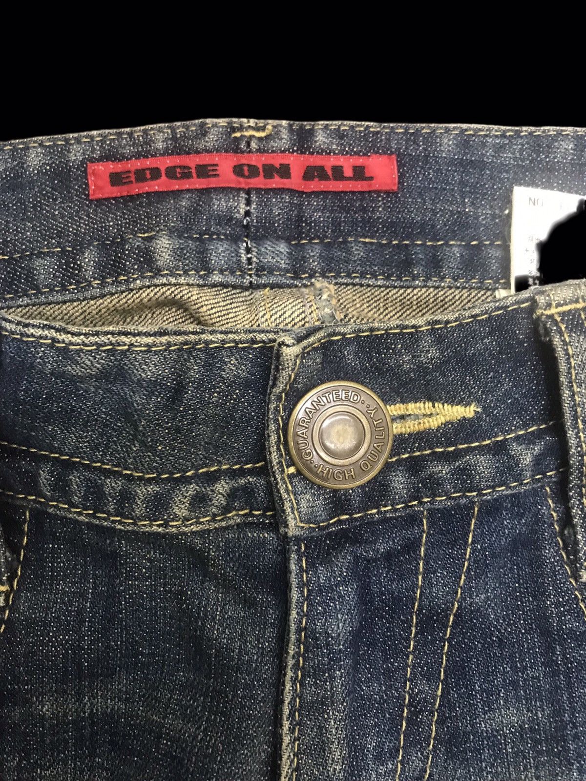 Designer × Japanese Brand 💥FLARE💥EDGE ON ALL MULTIPOCKETS FLARE DENIM F355 Size 29" - 3 Thumbnail
