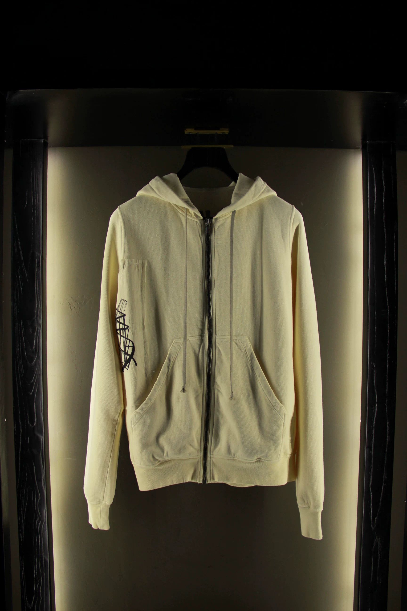 Rick Owens Rick Owens White Hoodie Men m Size US M / EU 48-50 / 2 - 1 Thumbnail