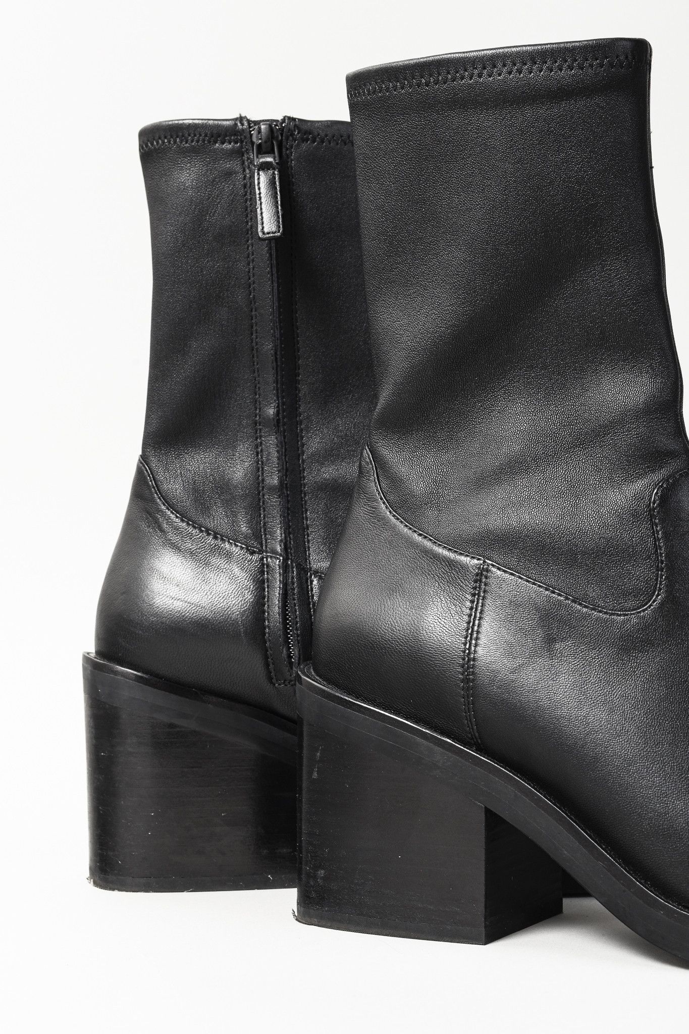 Alexander Wang Alexander Wang Hailey Black Stretch Nappa Halo Boots Size US 9.5 / IT 39.5 - 8 Thumbnail