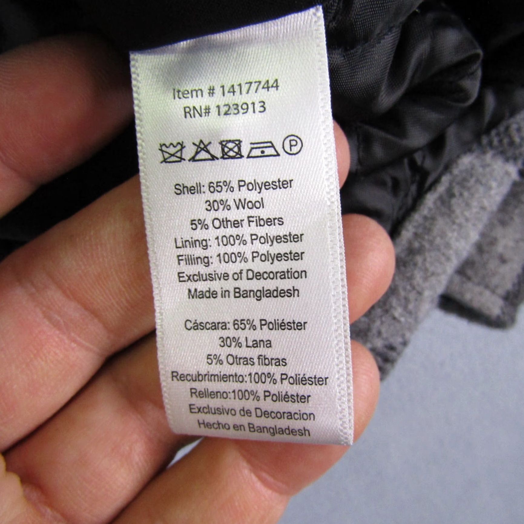 Vintage VINTAGE JACHS Jacket Mens Large Gray Plaid Flannel Wool Blend Quilted Lining Shacket Size US L / EU 52-54 / 3 - 7 Thumbnail