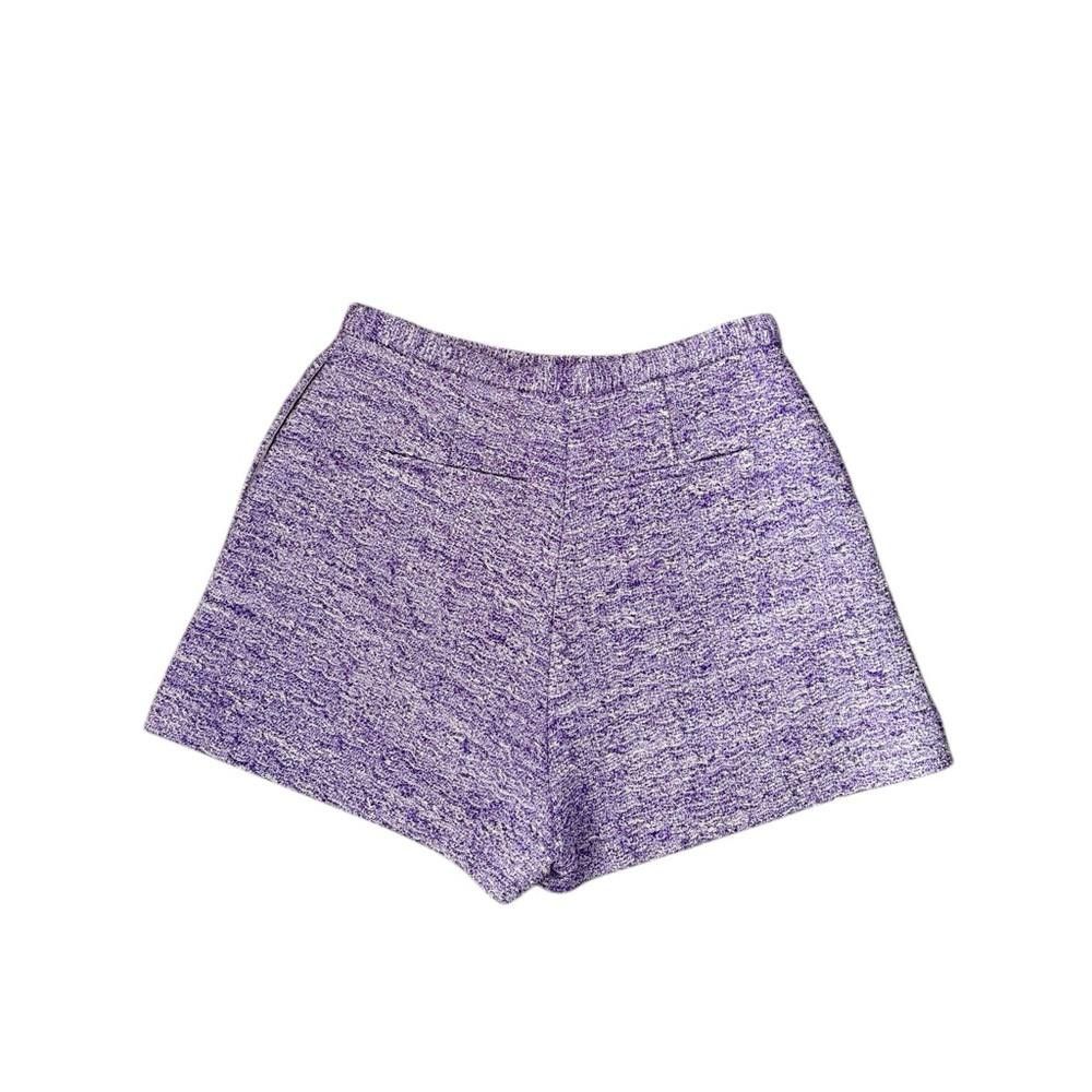 Iro New IRO Paris Najo Tweed Shorts in Purple/Silver Size 28" / US 6 / IT 42 - 8 Thumbnail