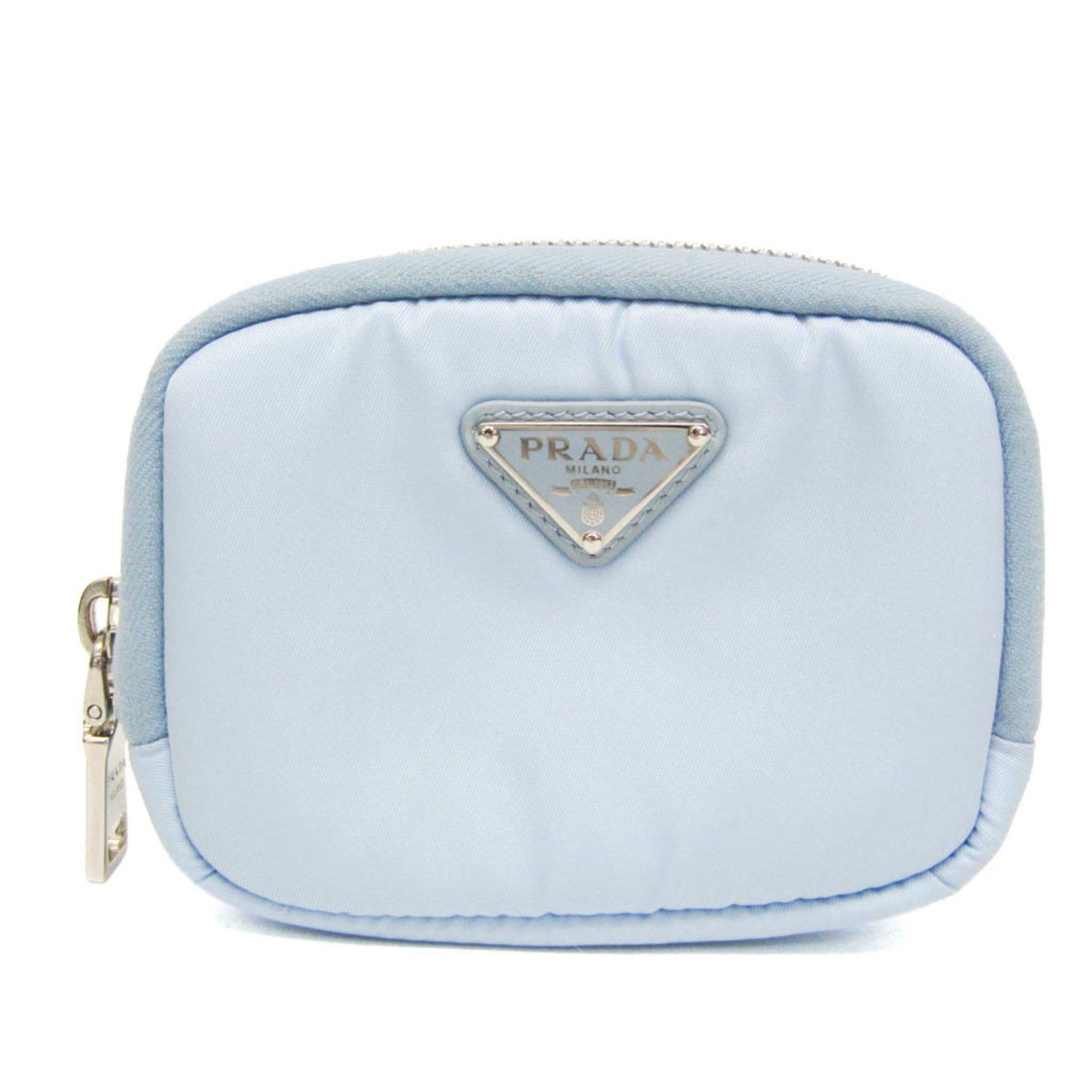 Prada Prada 1ML046 Women,Men Nylon Pouch Blue Size ONE SIZE - 1 Thumbnail