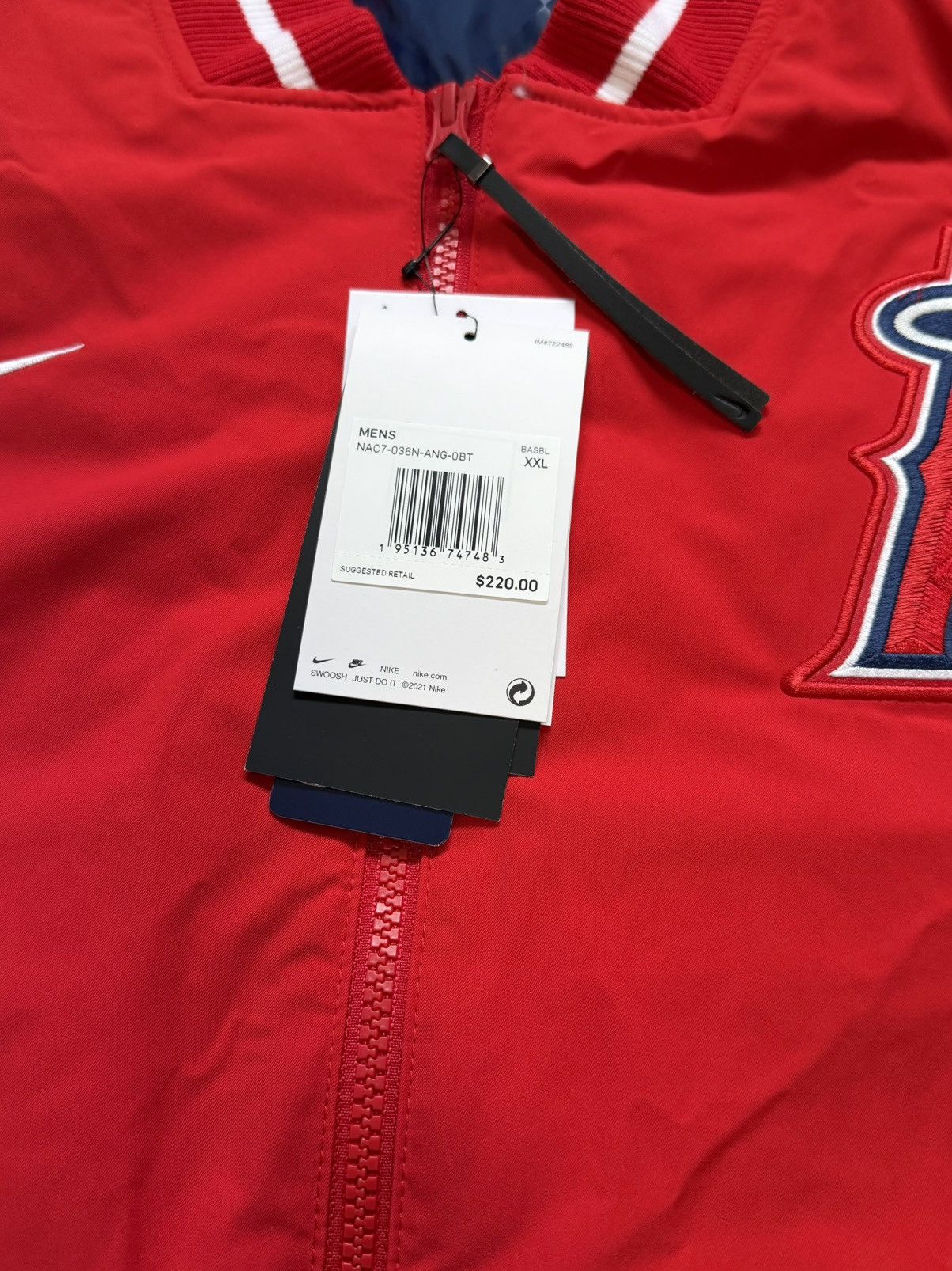 Nike Nike MLB LA Angels Authentic Dugout Full-Zip Jacket Size US XXL / EU 58 / 5 - 4 Thumbnail