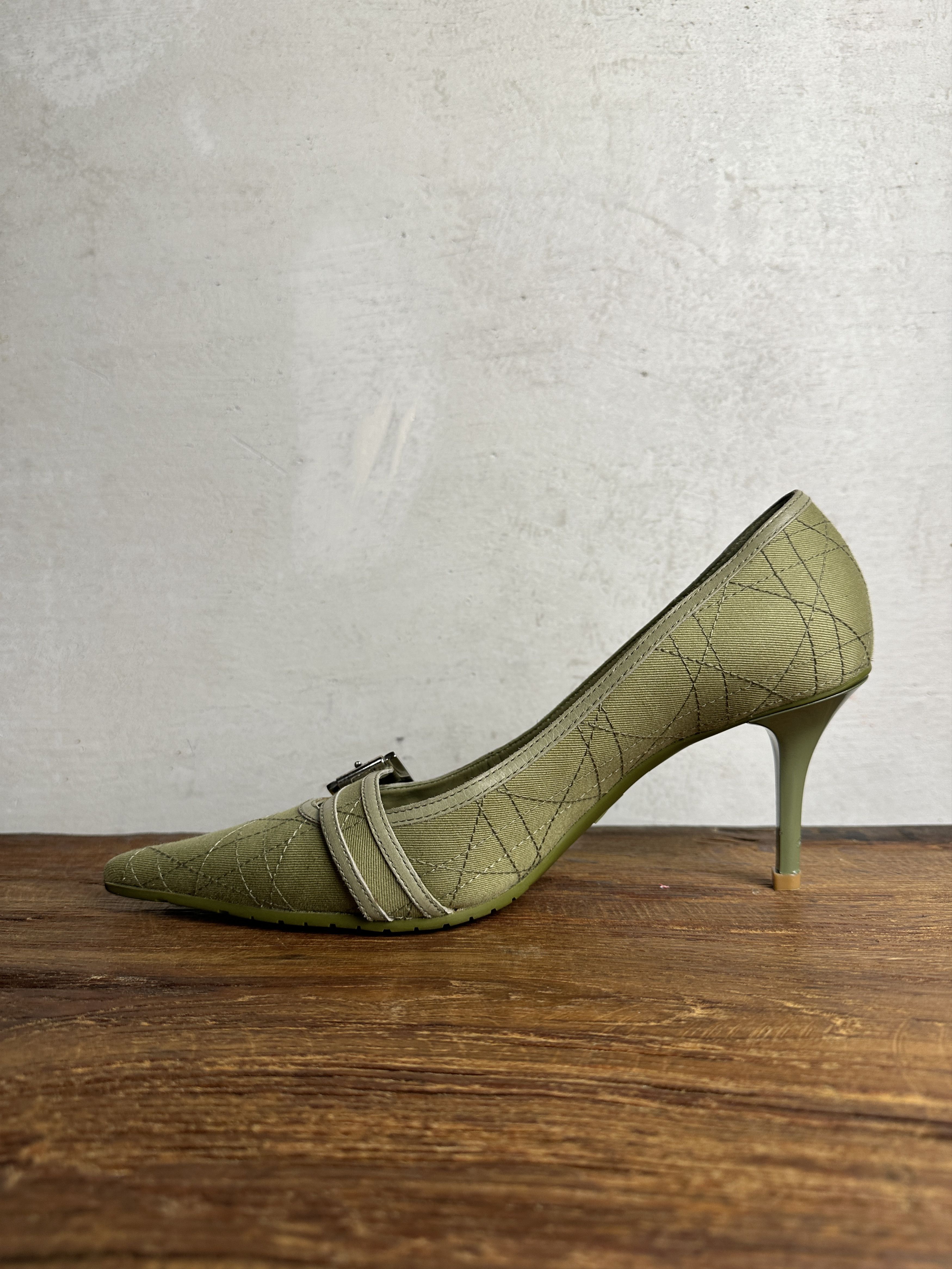 Dior RARE Dior Heels 2004 John Galliano's Rasta Collection Size US 8.5 / IT 38.5 - 3 Thumbnail