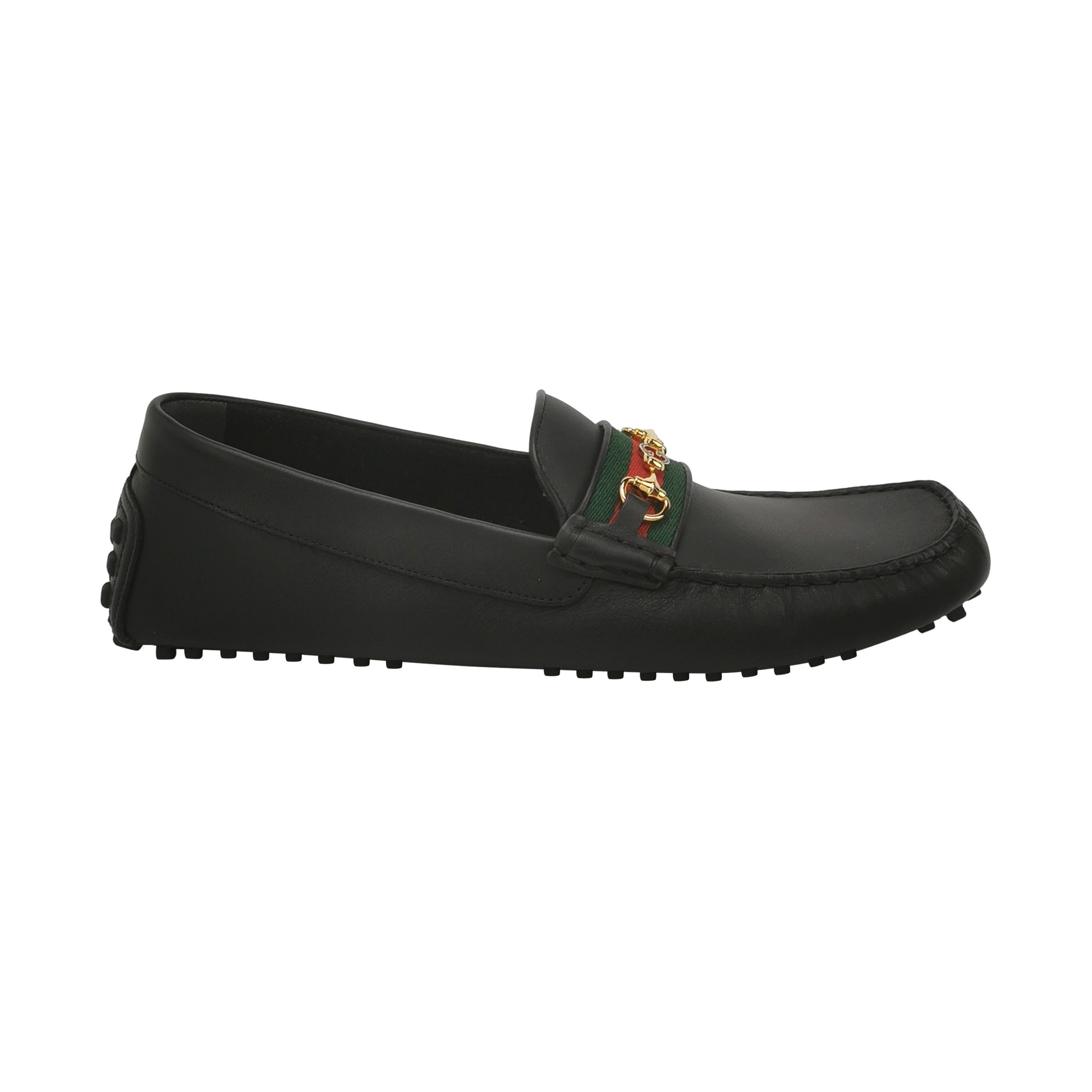 Gucci Gucci Horsebit Web Leather Loafers 45.5 Size US 12 / EU 45 - 1 Thumbnail