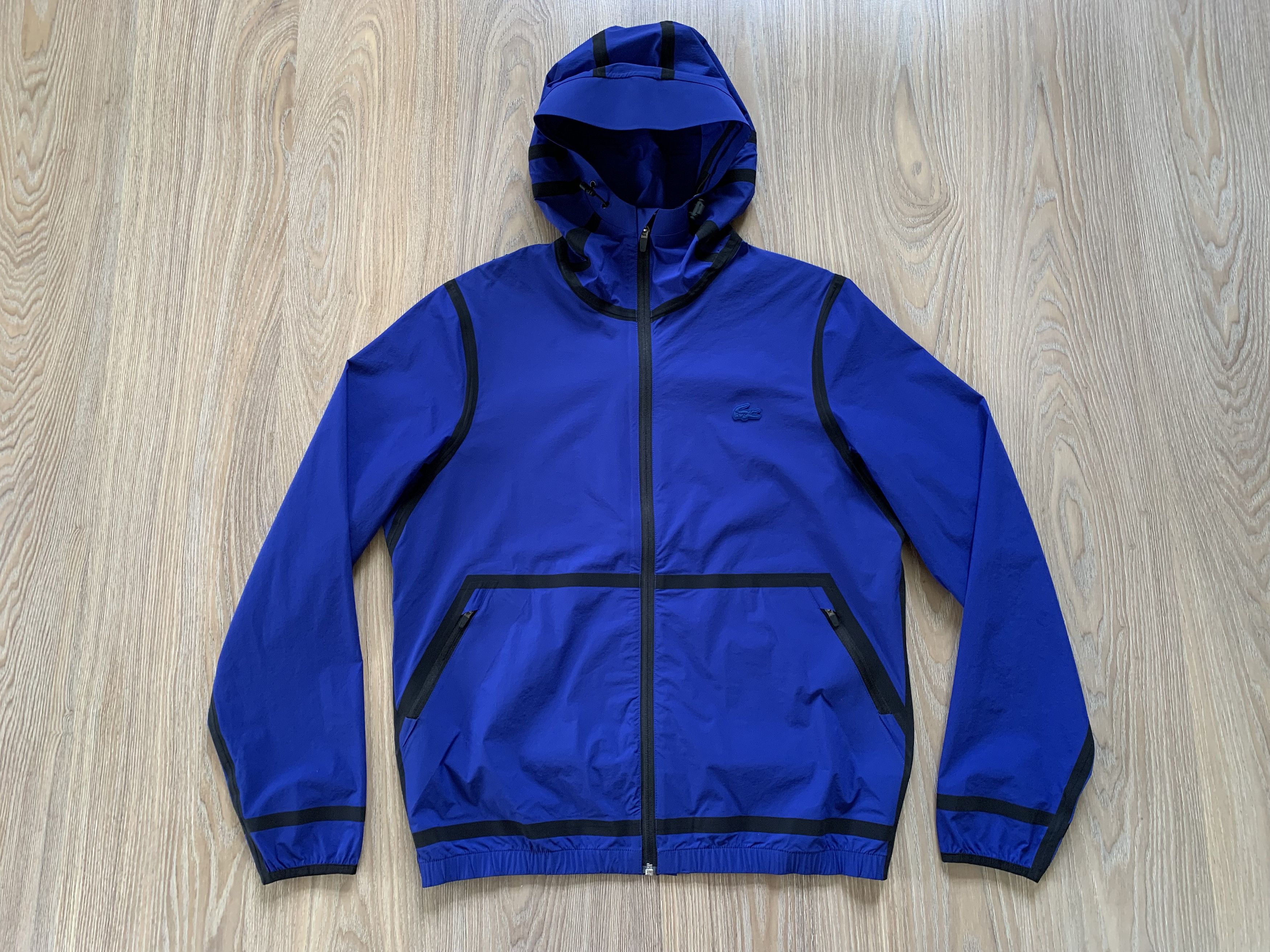 Lacoste Lacoste Men's Cosmic Hooded Lettering Light Zip Jacket Size US M / EU 48-50 / 2 - 2 Thumbnail