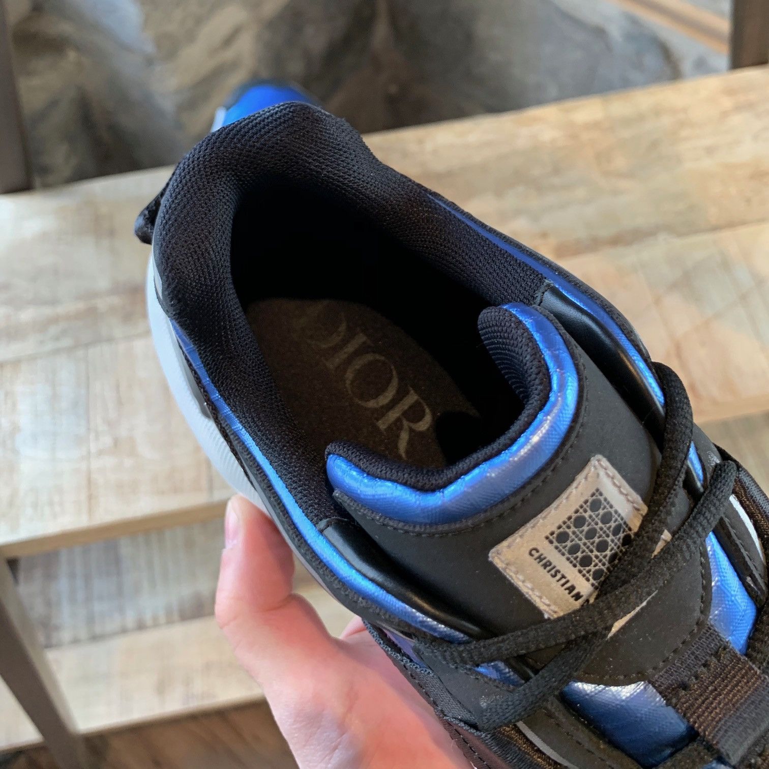 Club Sorayama × Dior Christian Dior X Sorayama B24 Runtek Blue Sneakers Size US 8 / EU 41 - 9 Thumbnail