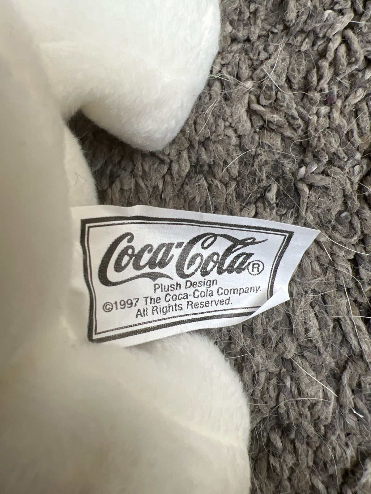 Coca Cola 1997 Coca-Cola Polar Bear With Bottle Bean Bag Plush Size ONE SIZE - 6 Thumbnail